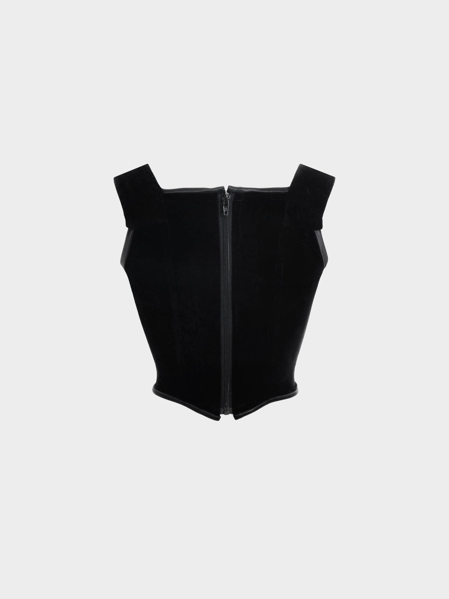 Vivienne Westwood FW 1996 Gold Label Black Velvet and Satin Bow Corset