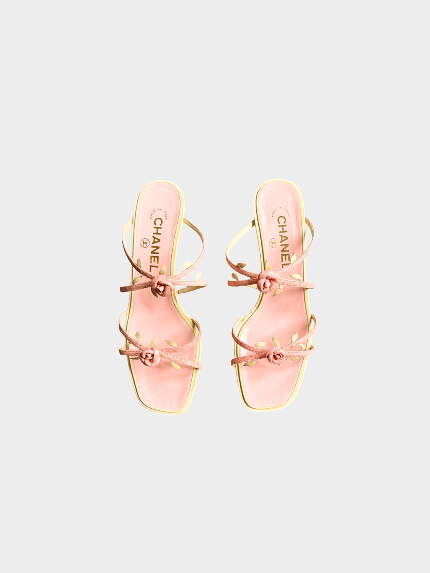 Chanel 2000s Pink Rosebud Heels