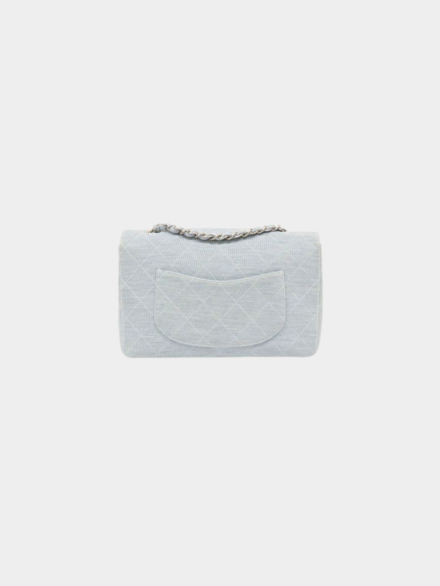 Chanel 2010s Blue Matelasse Flap chain Shoulder Bag