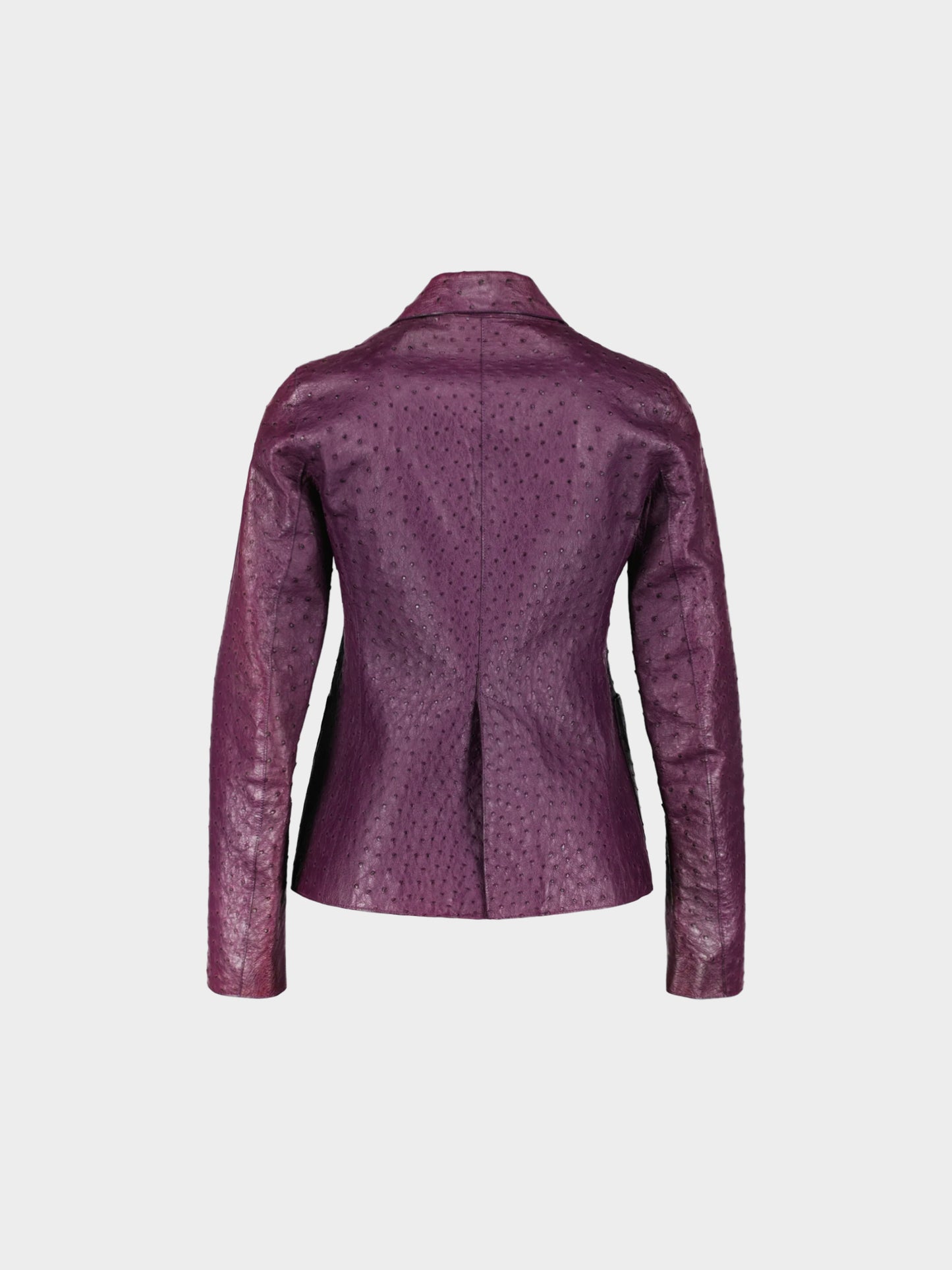 Prada SS 2000 Purple Ostrich Leather Jacket