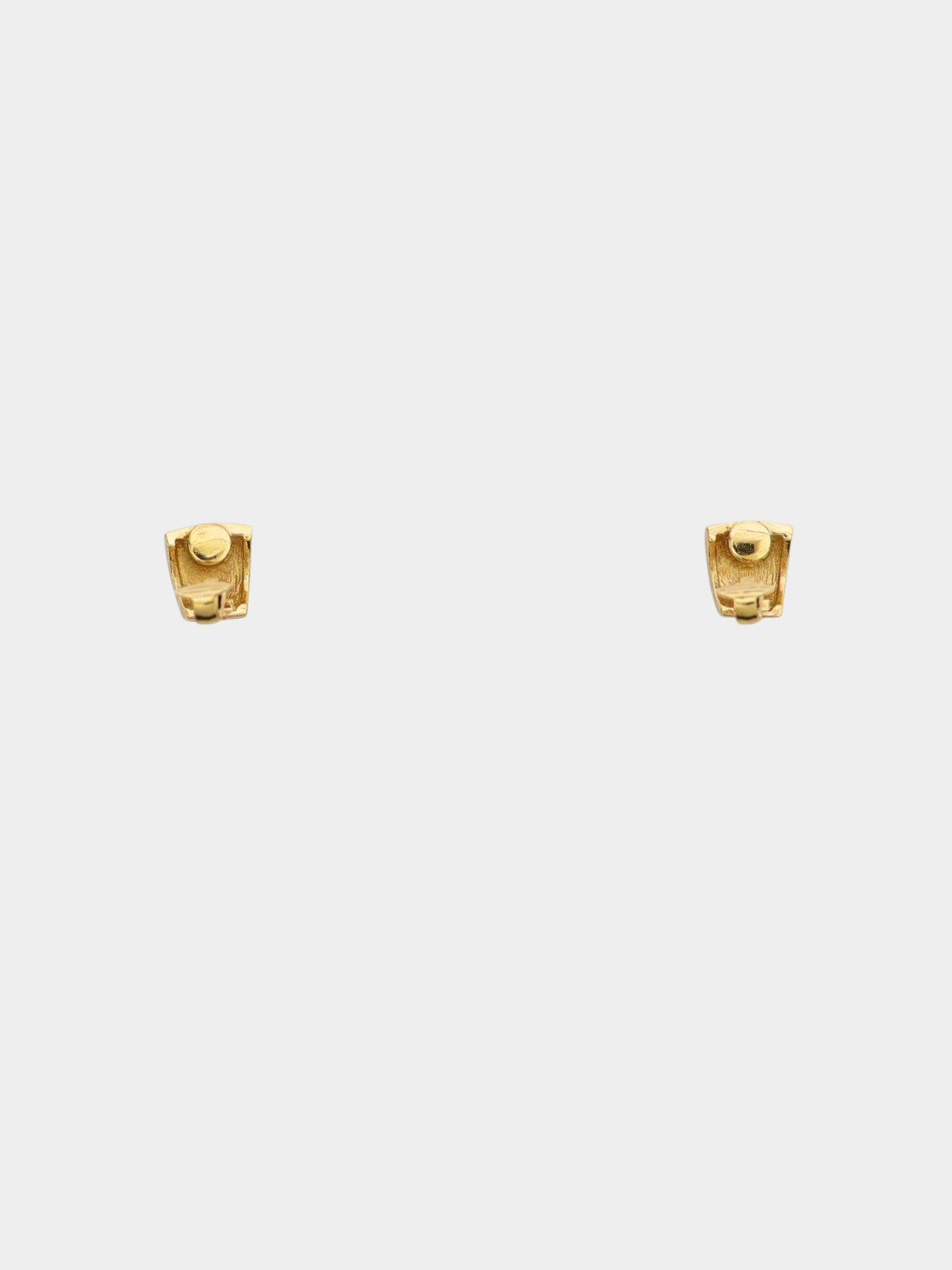 Christian Dior 2000s Gold and Black Rhinestone Earrings