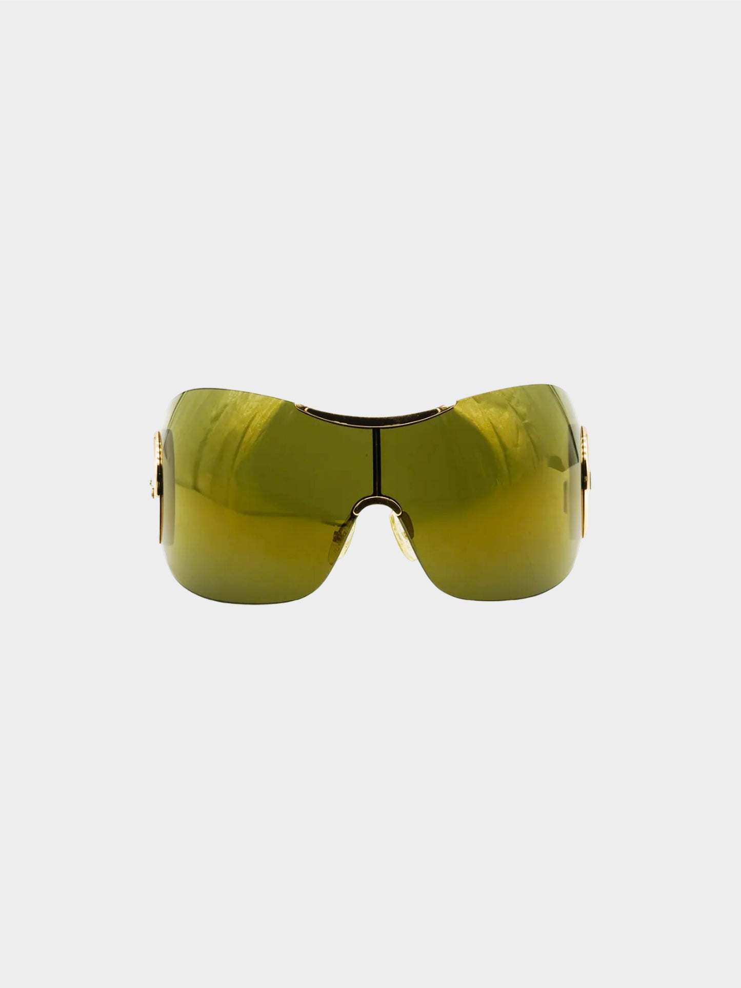Christian Dior by John Galliano 2007 Khaki Green Sport 1 Sheild Sunglasses