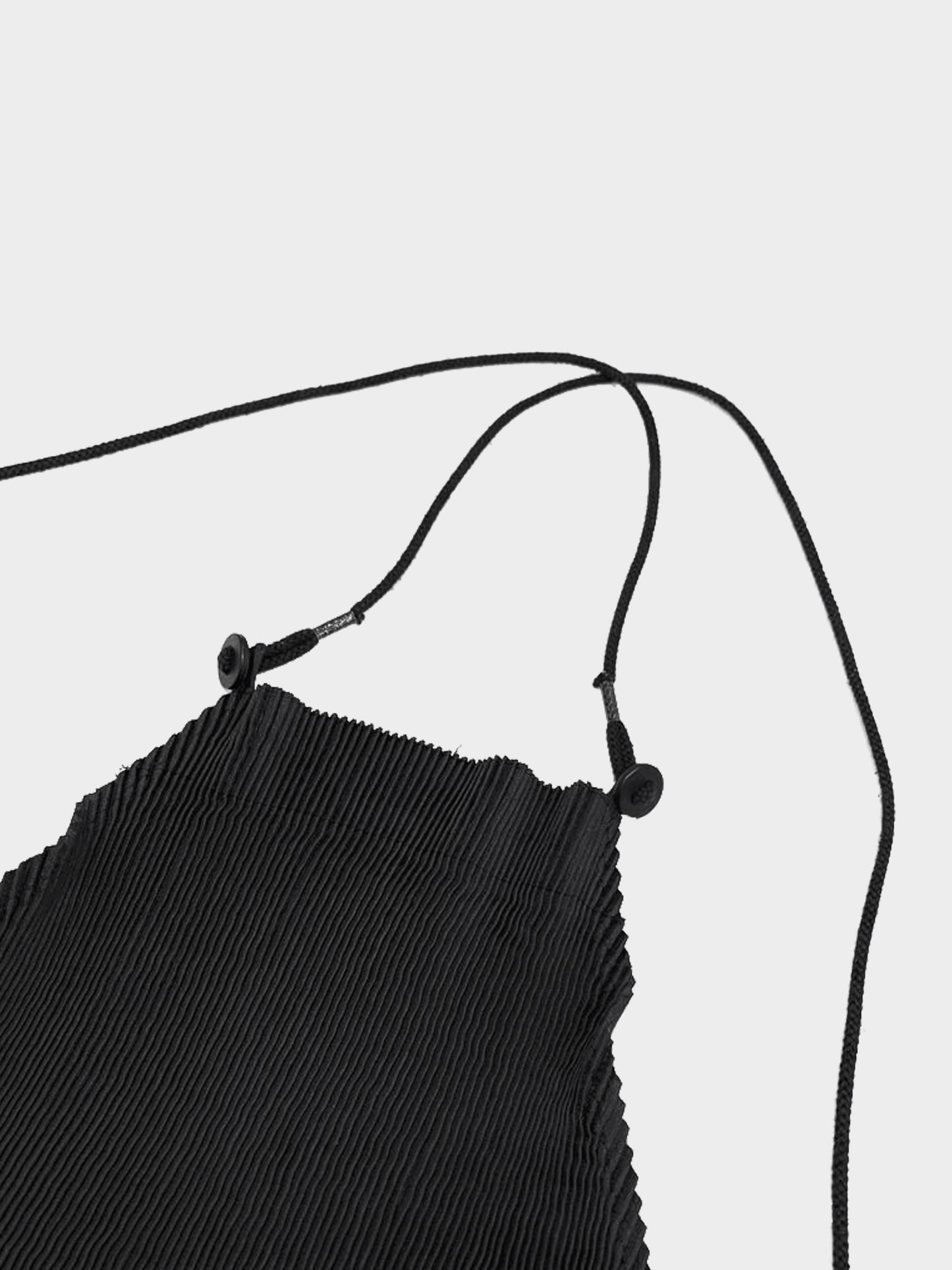 Issey Miyake IM 2000s Black Pleated Apron Dress/Vest