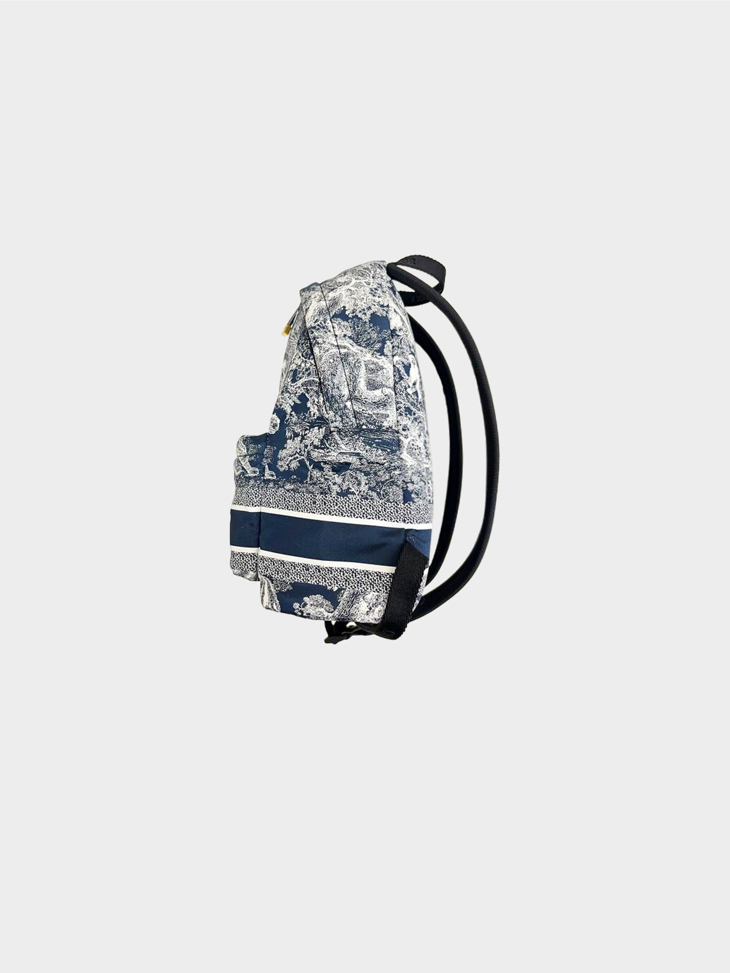 Christian Dior 2020s Navy Toile De Jouy Small Backpack