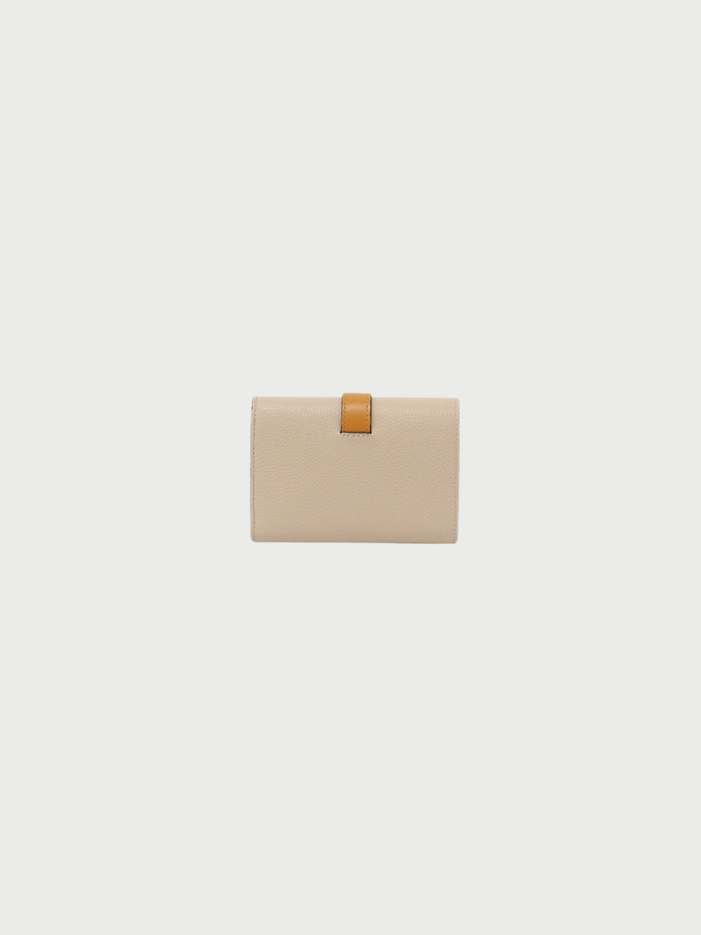 Loewe FW 2025 Beige Brown Leather Small Vertical Wallet