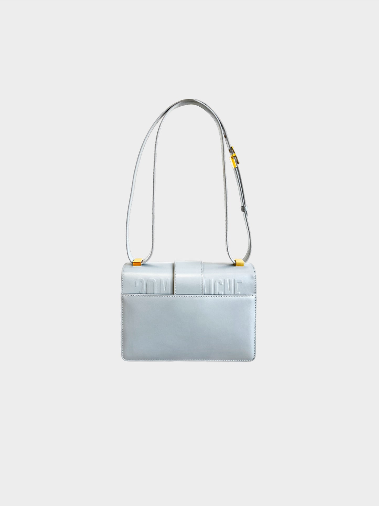 Christian Dior 2020 Grey Box Calfskin 30 Montaigne Flap Bag
