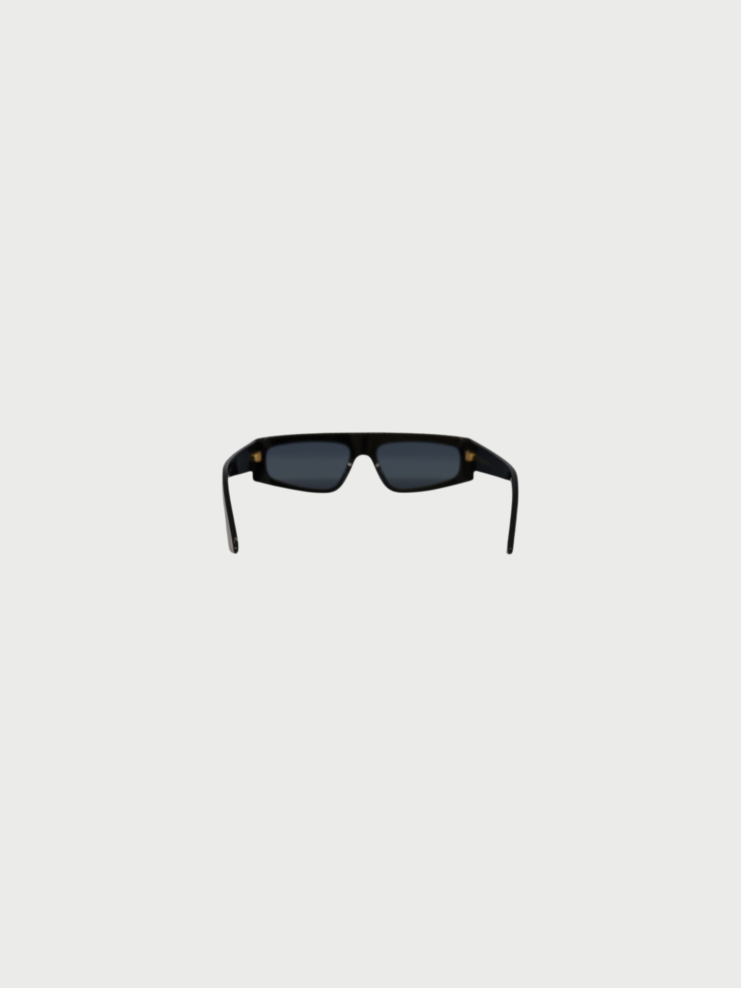 Christian Dior 2000s Black Plastic CD Logo Rhinestone Sunglasses