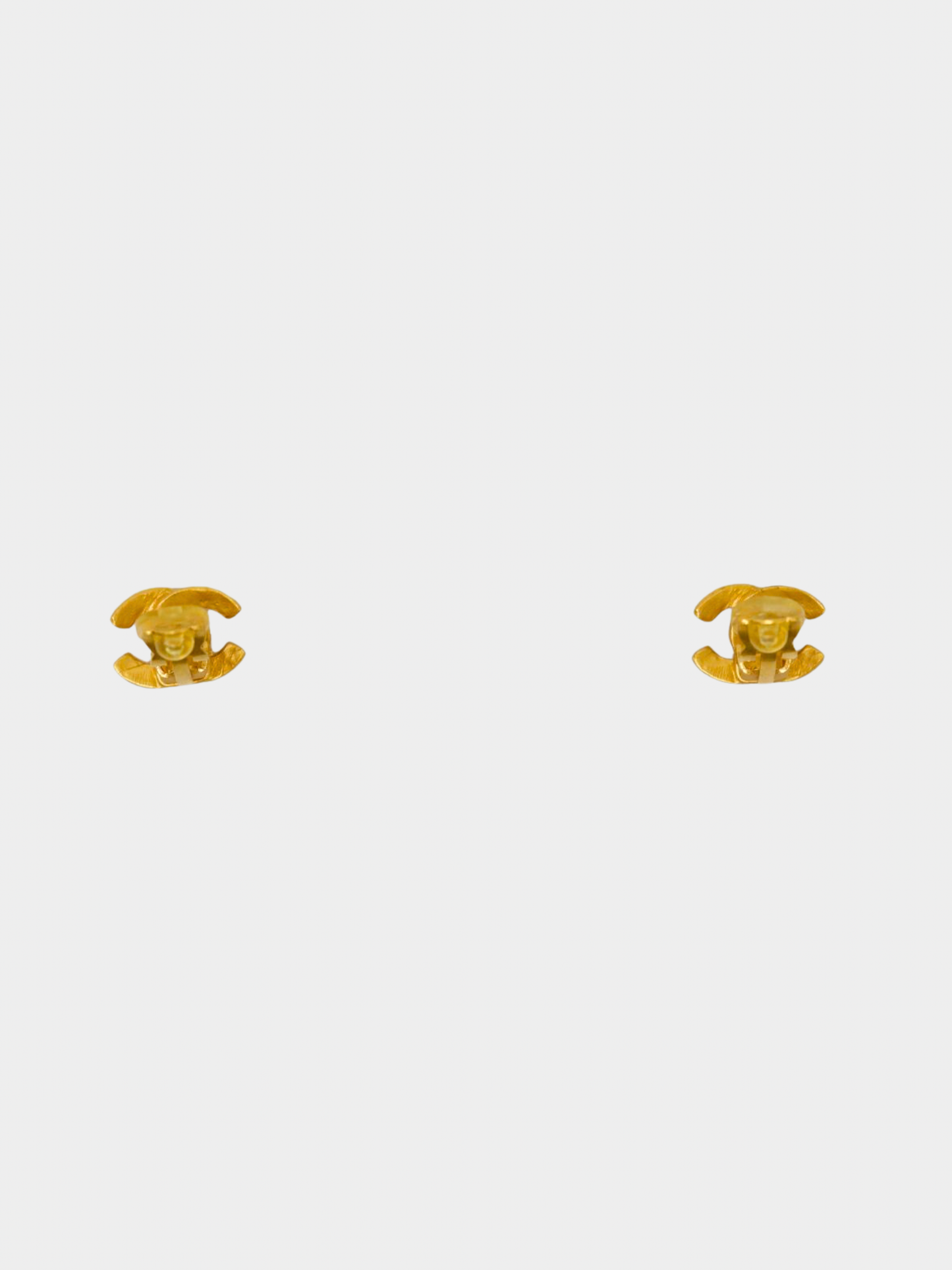 Chanel 2000s Gold COCO Clip-On Earrings