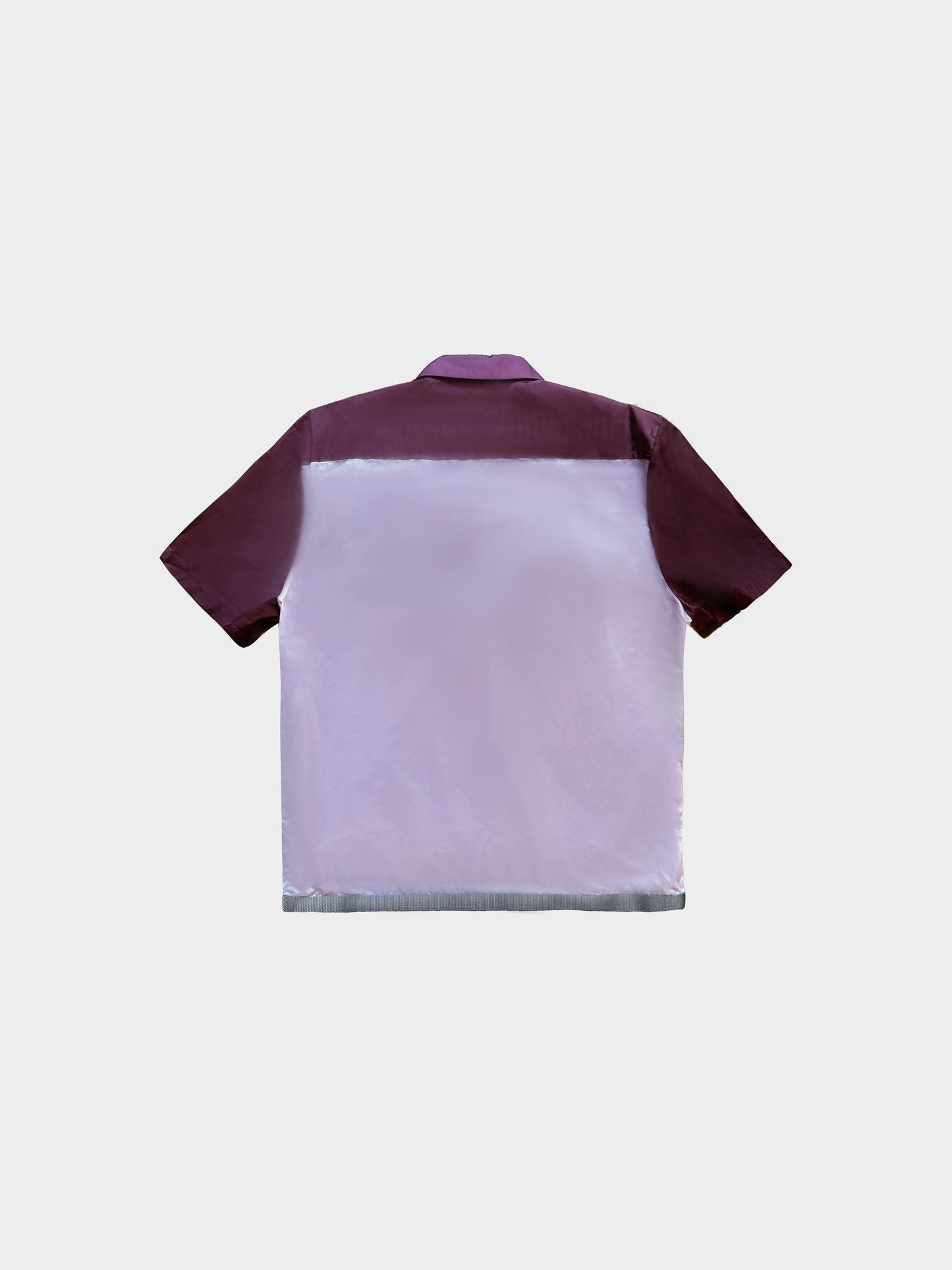 Prada Sport SS 1999 Burgundy Nylon Zip-up Top