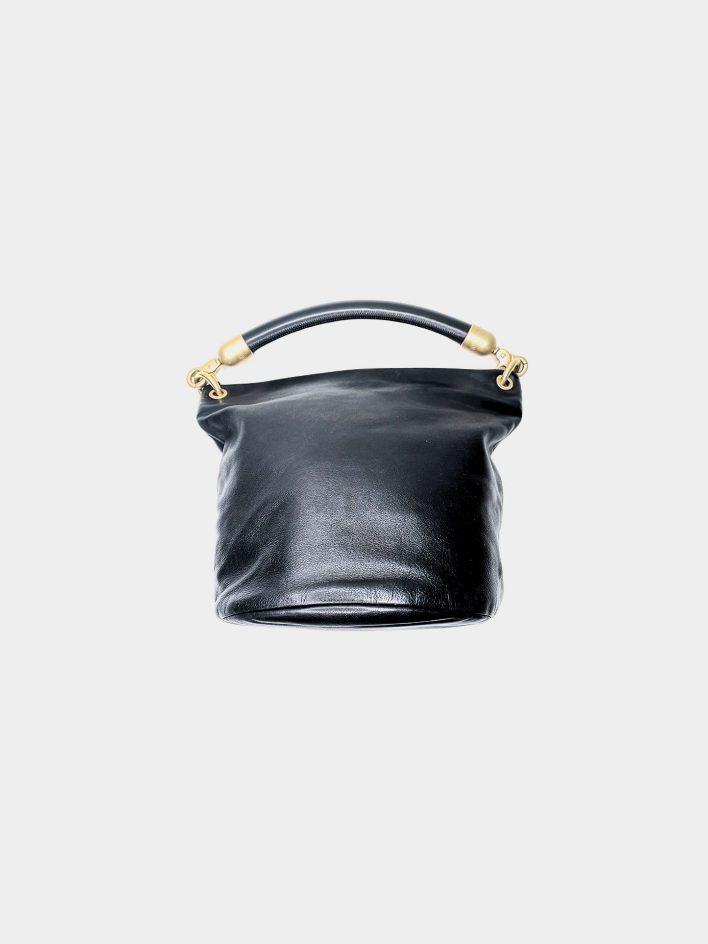 Chanel 2003 Black CC Bucket Bag