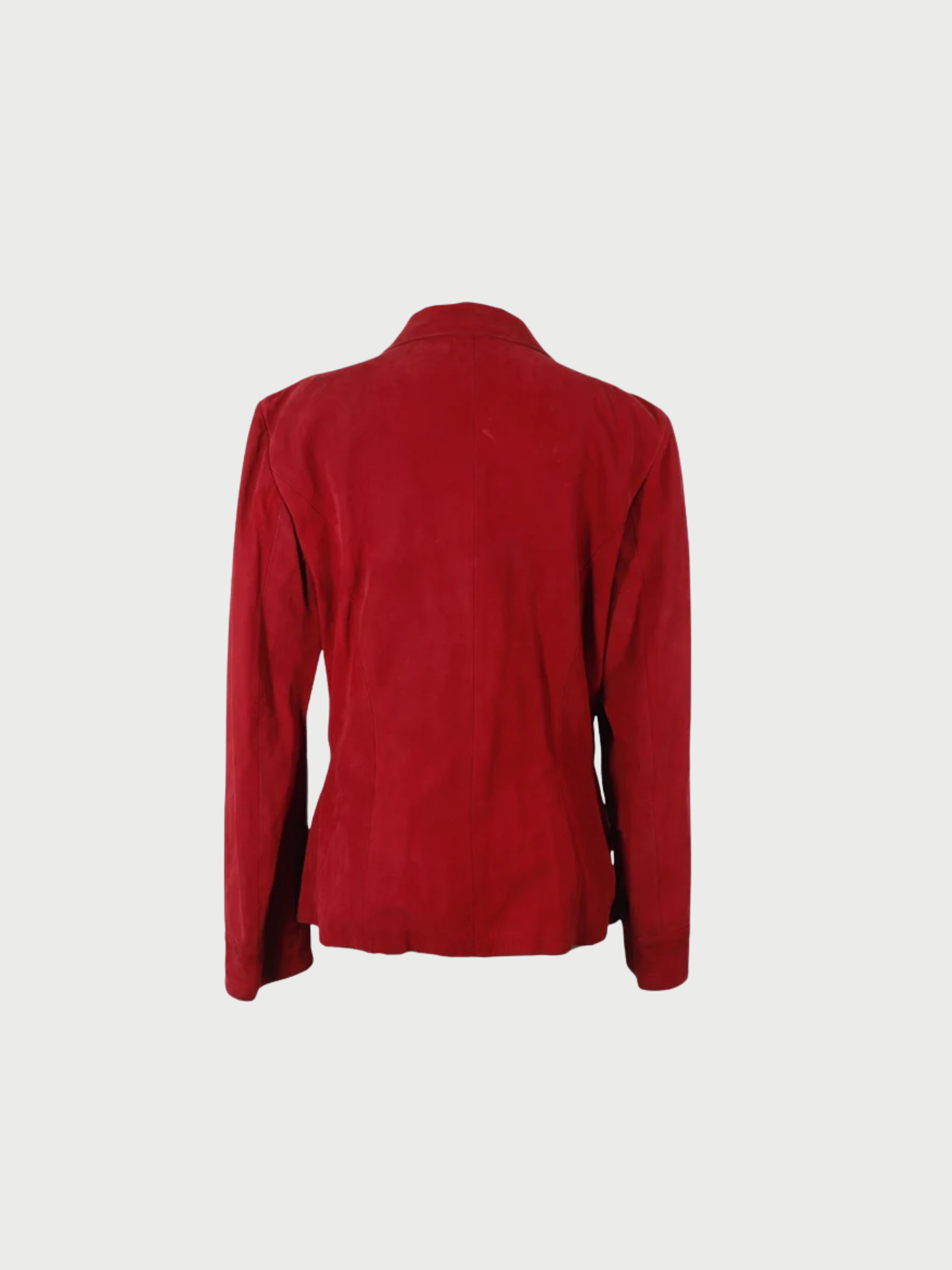 Loewe 1980 Red Leather Tailored Jacket