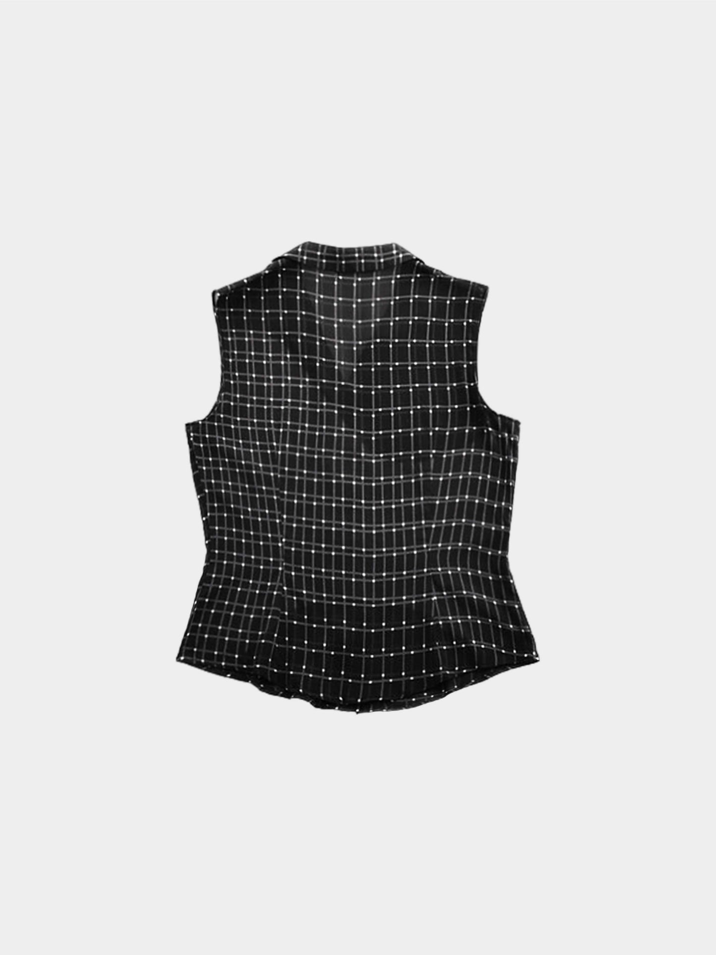 Prada SS 1999 Silk Plaid Top