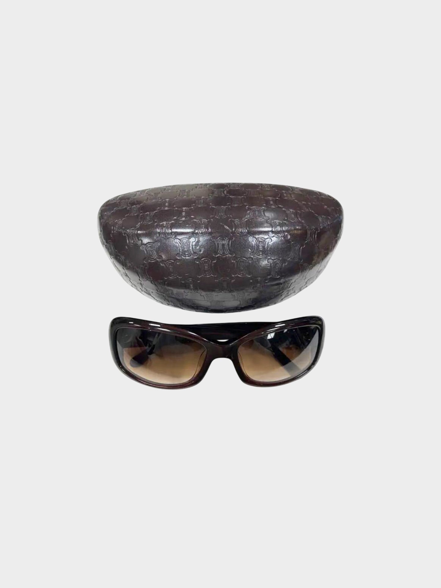 Celine 2010s Brown Triomphe Sunglasses