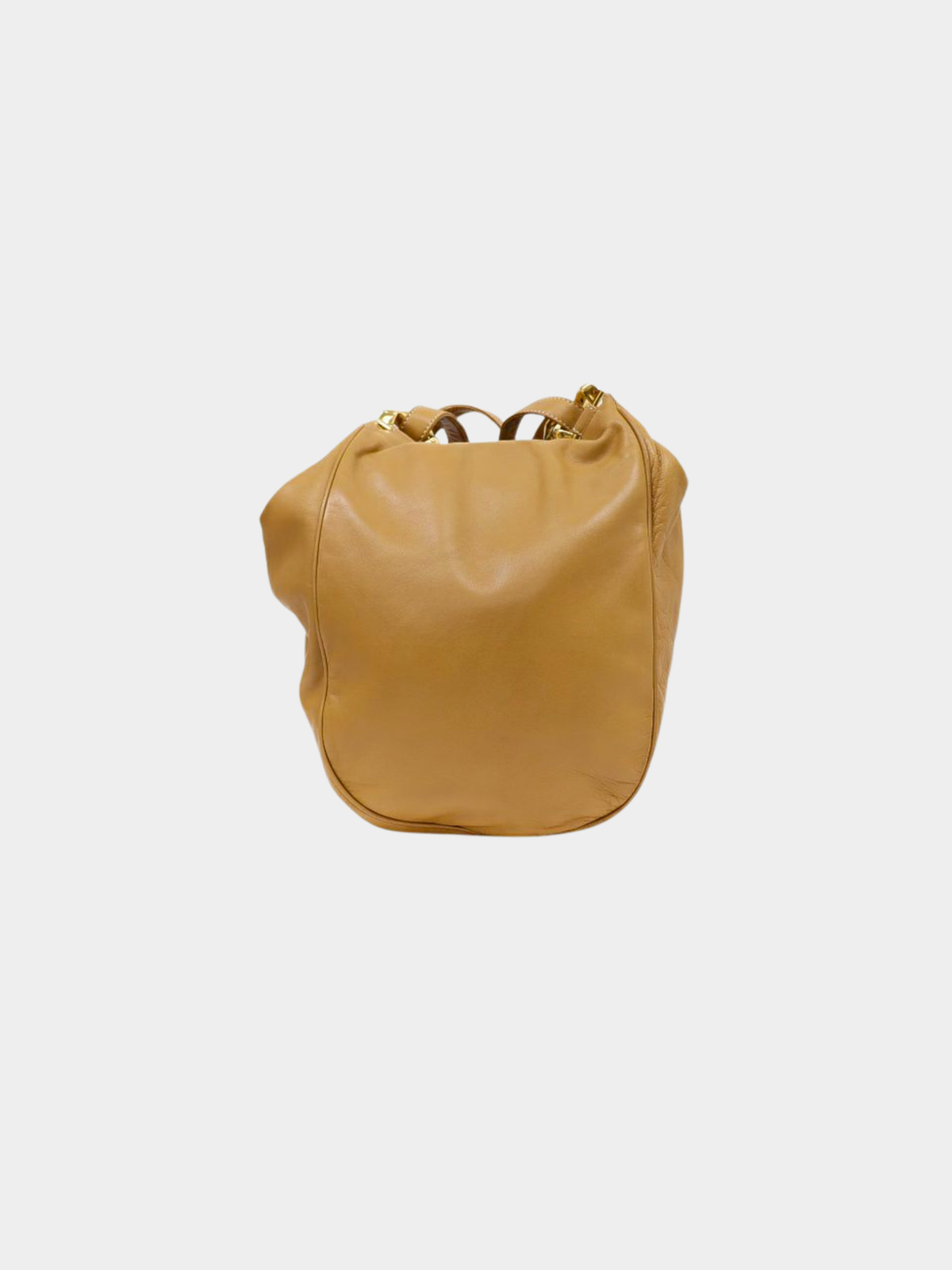 Loewe 2000s Beige Nappa Leather Anagram Shoulder Bag