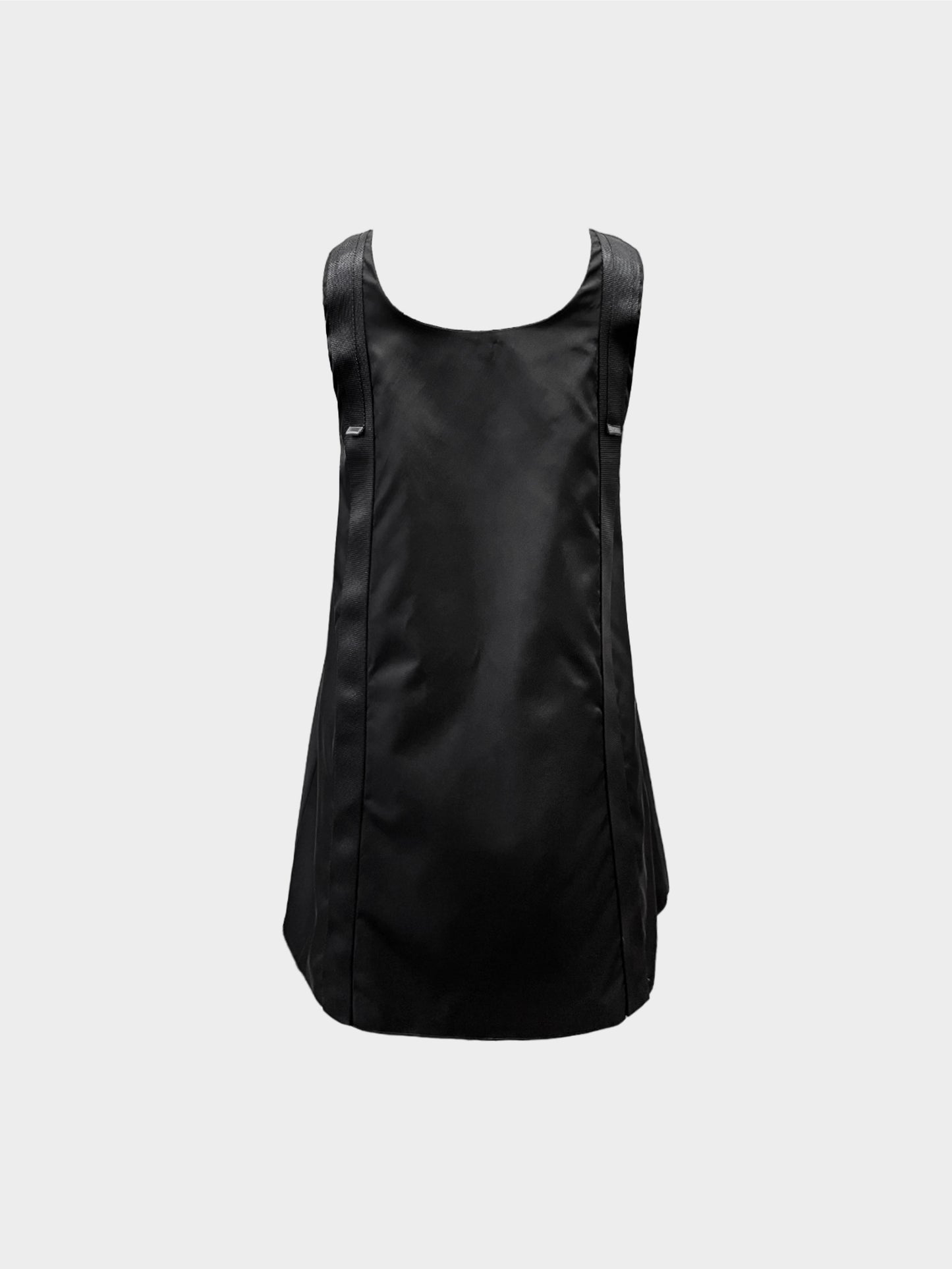 Prada 2020 Black Re-nylon Buckled Dress