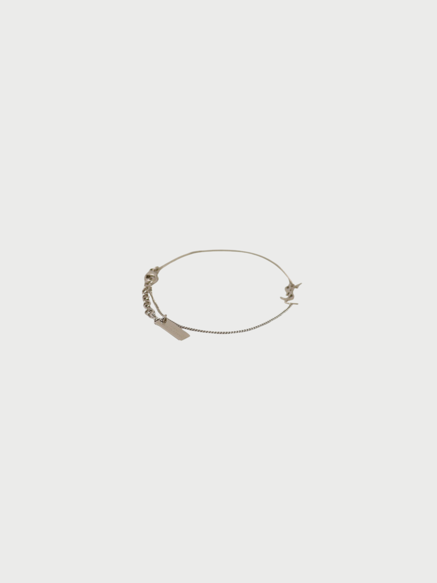 Yves Saint Laurent 2016 Silver Plated Metal Cassandra Bracelet