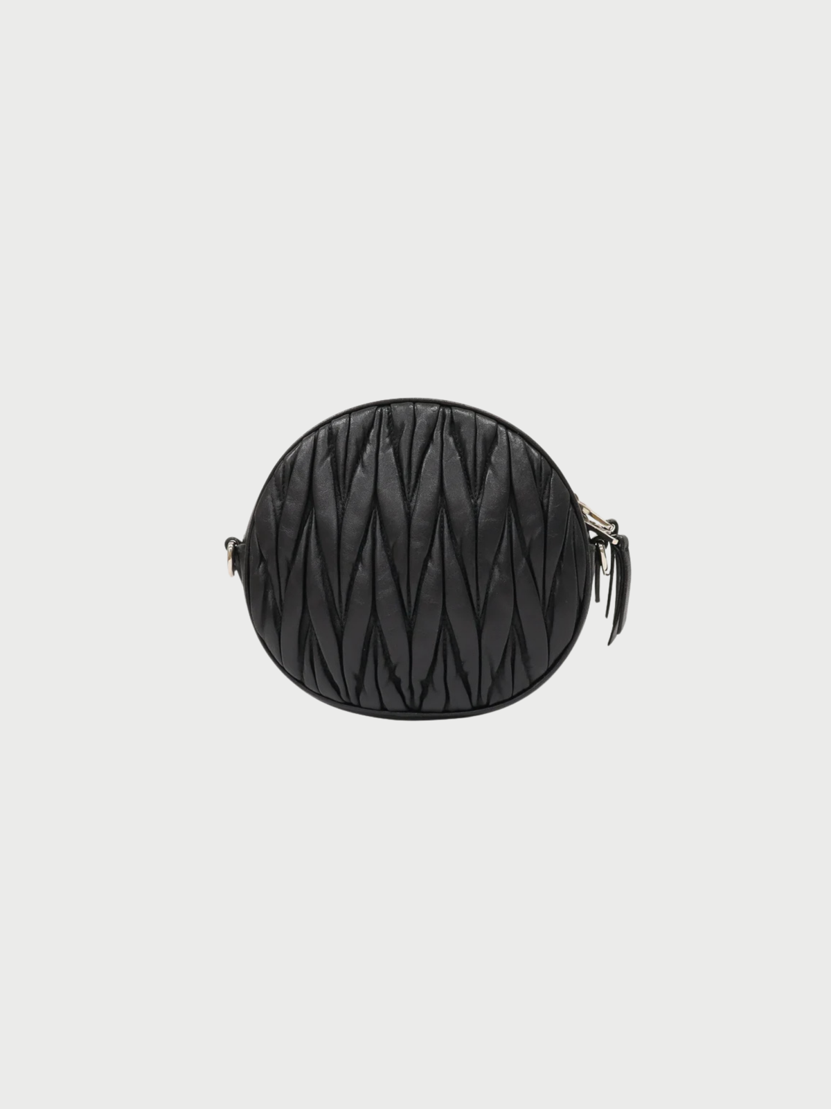 Miu Miu SS 2021 Black Leather Matelassé Shoulder Bag