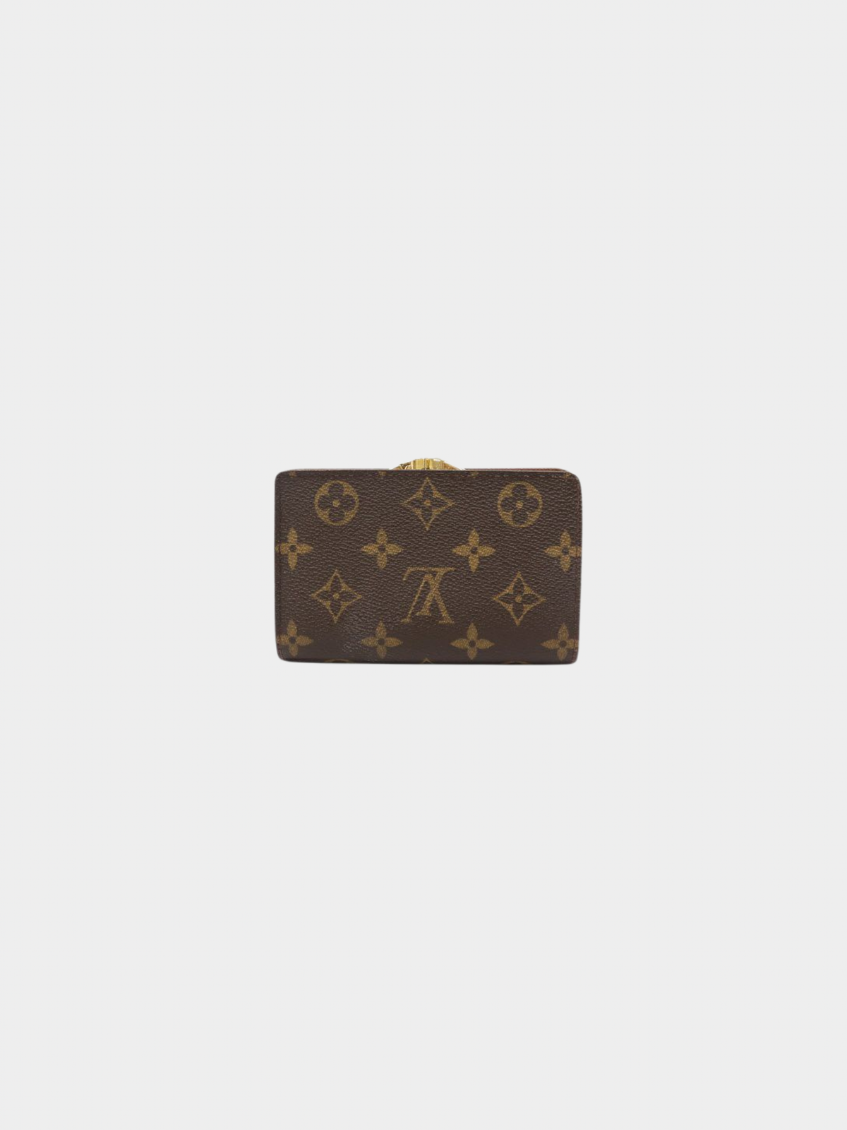 Louis Vuitton 2004 Brown Monogram Porte Monnaie Viennois Wallet