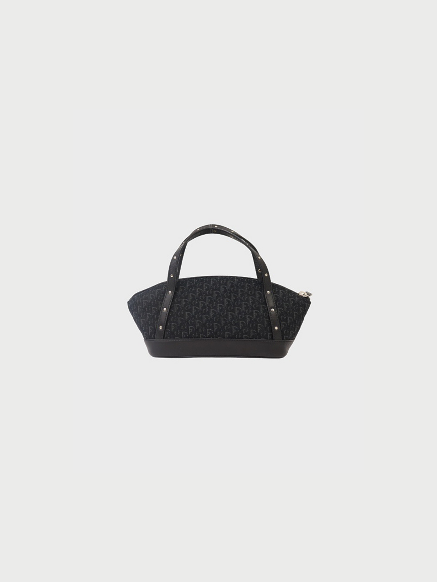 Christian Dior 2000s Black Trotter Canvas Mini Handbag