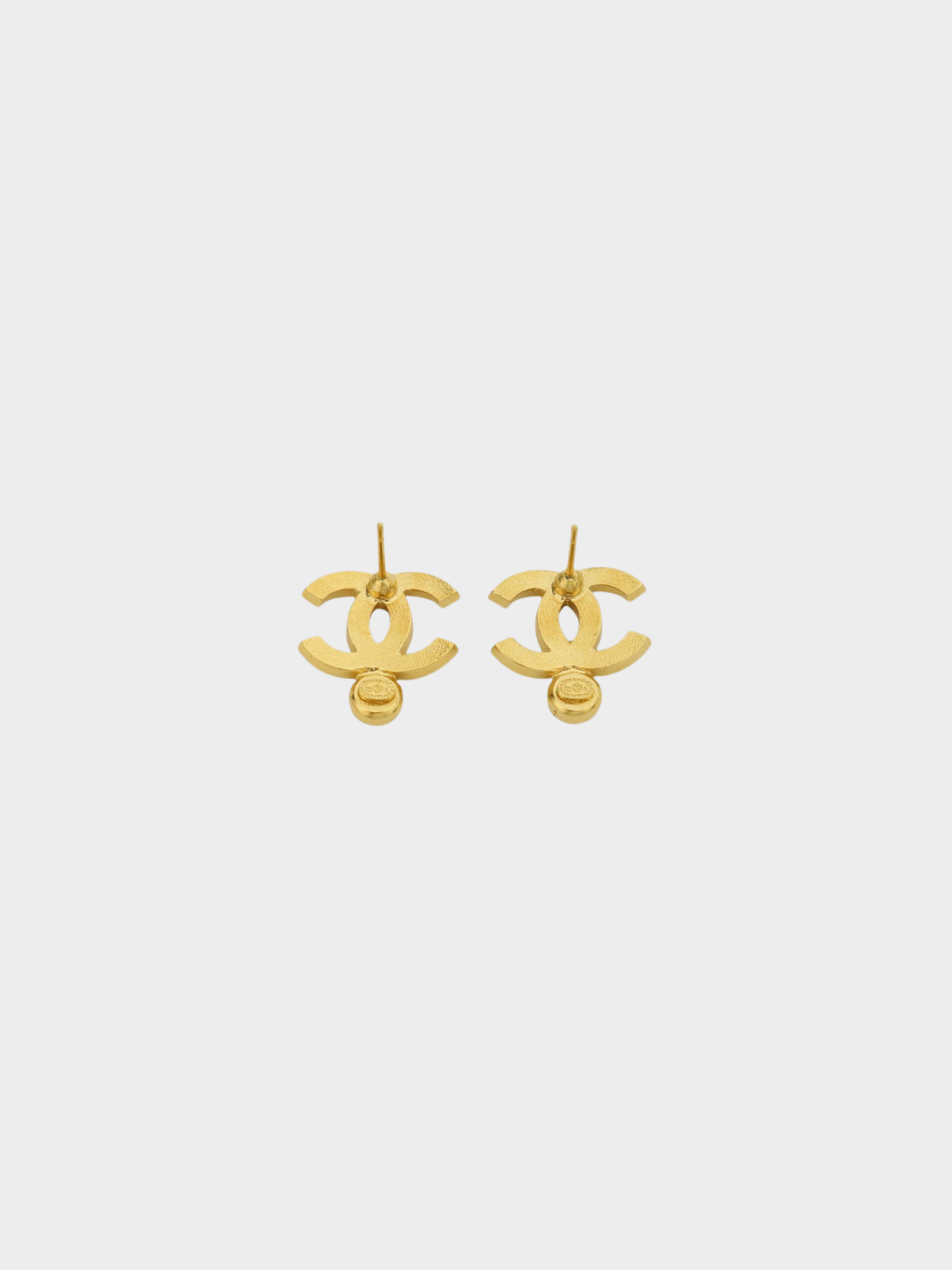 Chanel 2022 Gold Rhinestone COCO Earrings