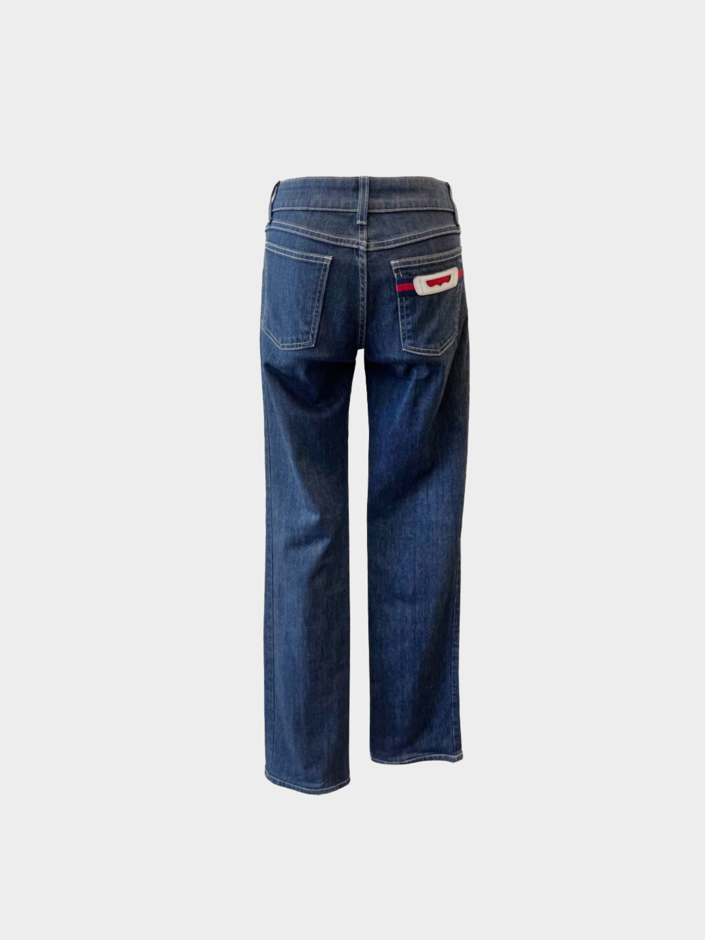 Gucci 2000s Dark Wash Denim Low-Rise Jeans