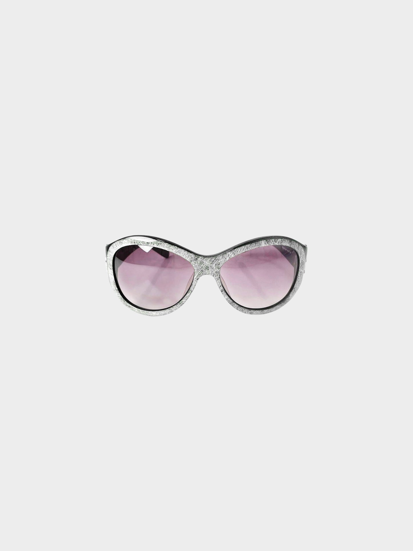 Christian Dior 2000s Rare Black and Silver CD1235 Sunglasses
