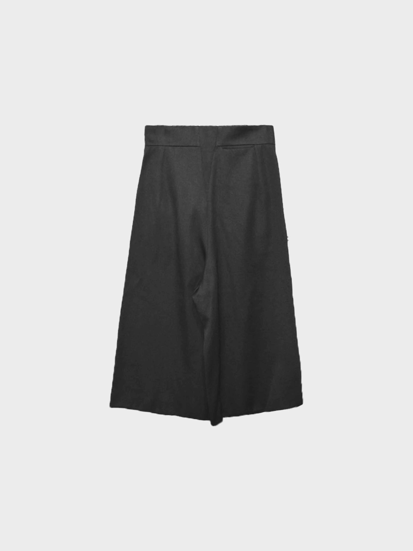 Chloé 2010s Black Wool-blend Wide Leg Sailor Pants