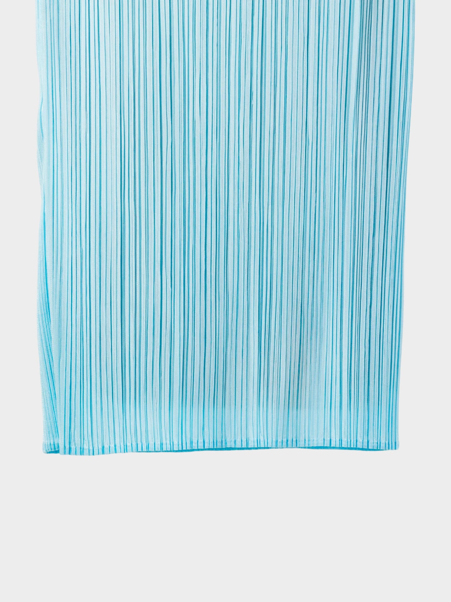 Issey Miyake 2000s Light Blue Pleated Skirt