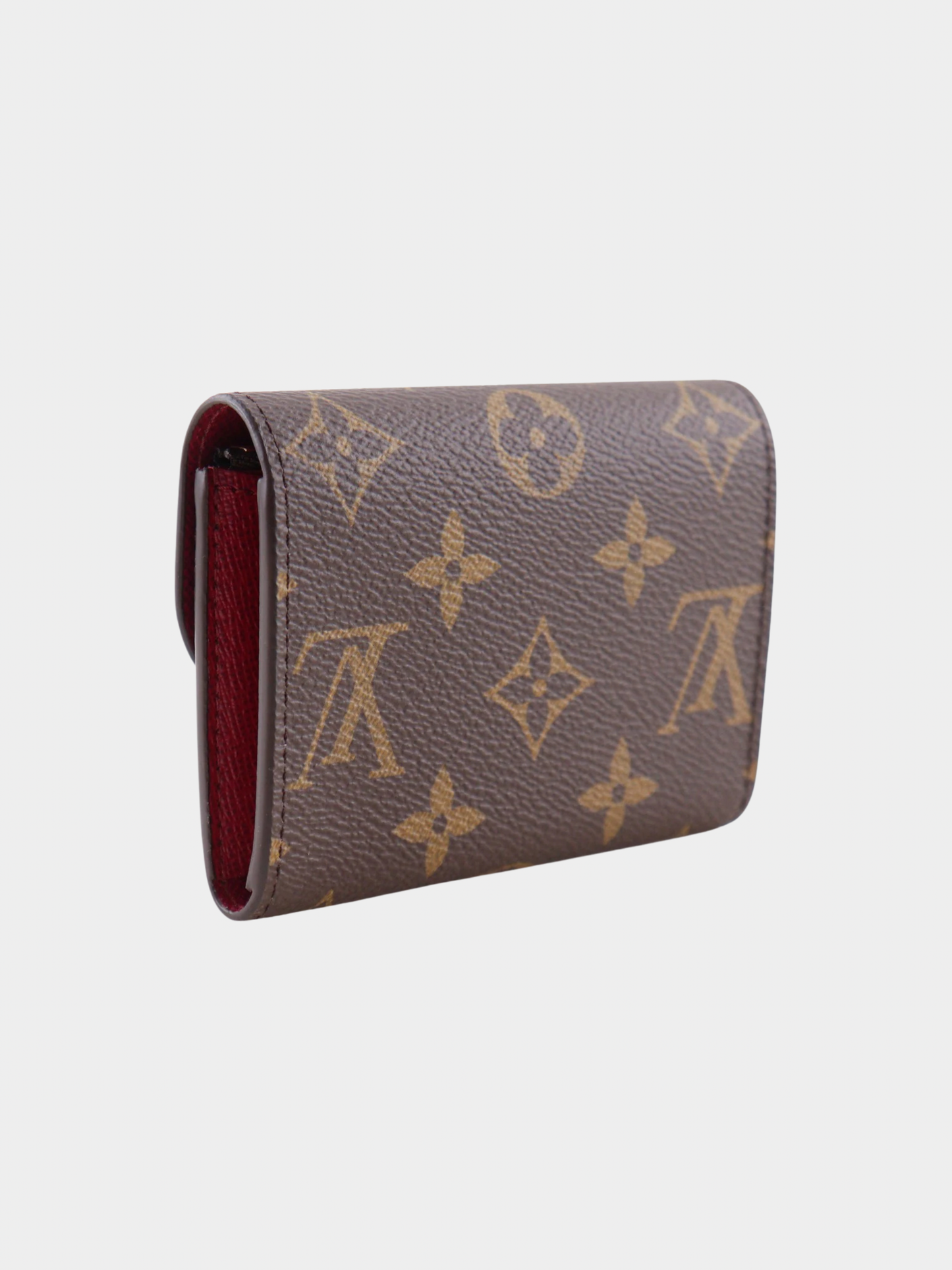 Louis Vuitton 2010s Brown Fuchsia Monogram Portomone Rosalie Coin Purse