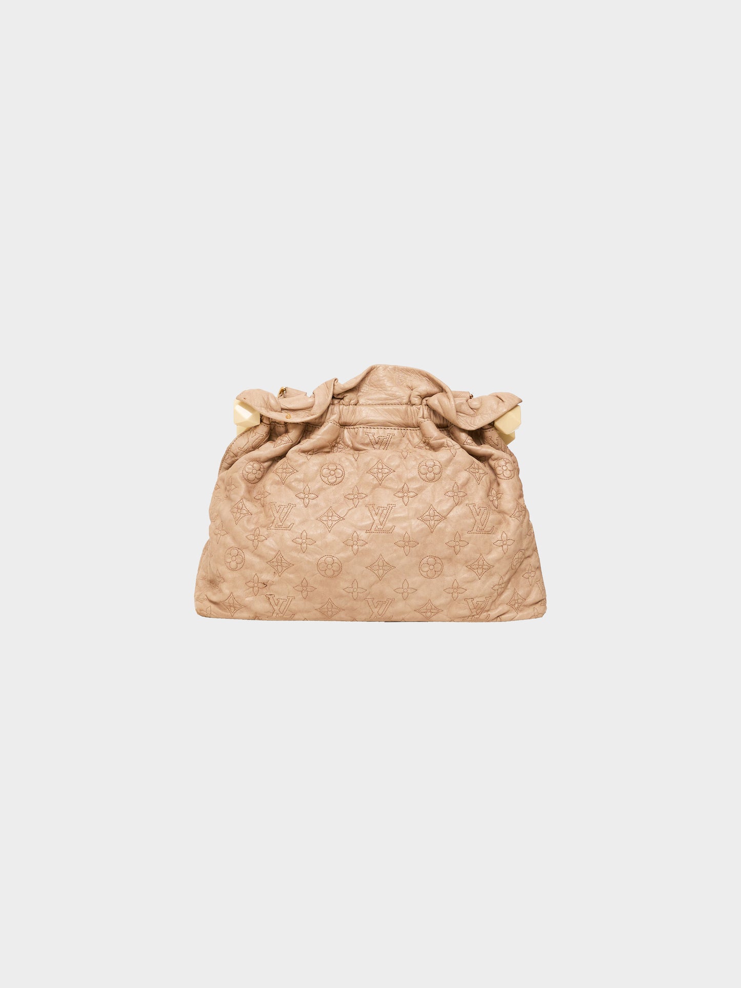 Louis Vuitton SS 2007 Limited Edition Beige Leather Monogram Olympe Stratus PM Bag