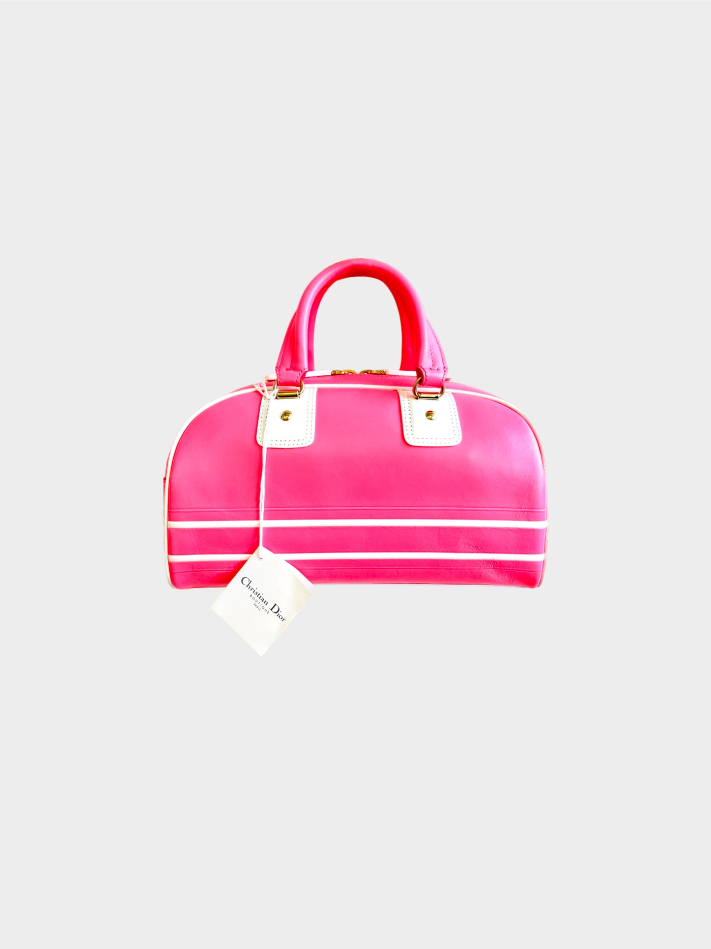 Christian Dior 2021 Pink Bowling Bag