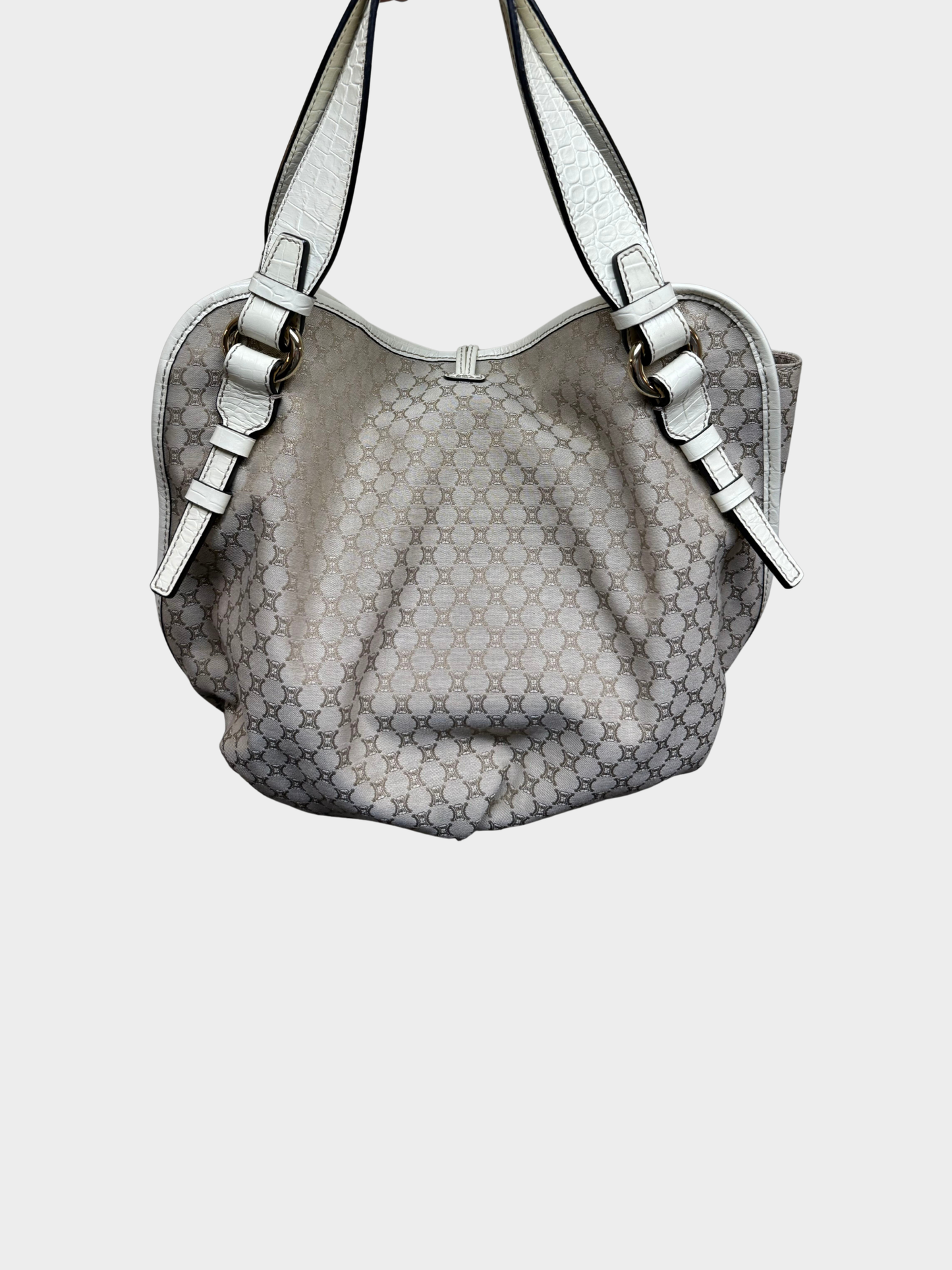 Prada 2000s Black Tessuto Nylon Box Calf Bowling Bag