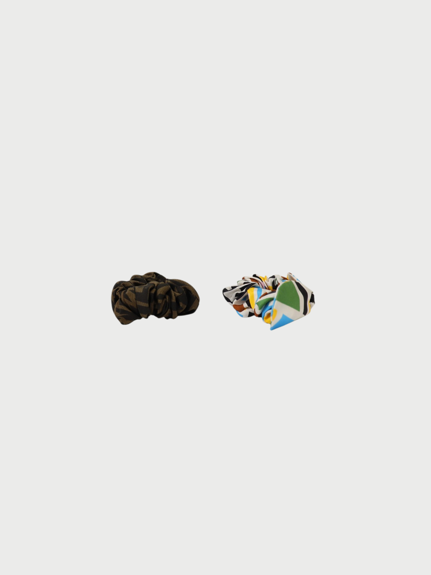 Fendi 2000s Silk Scrunchie Set