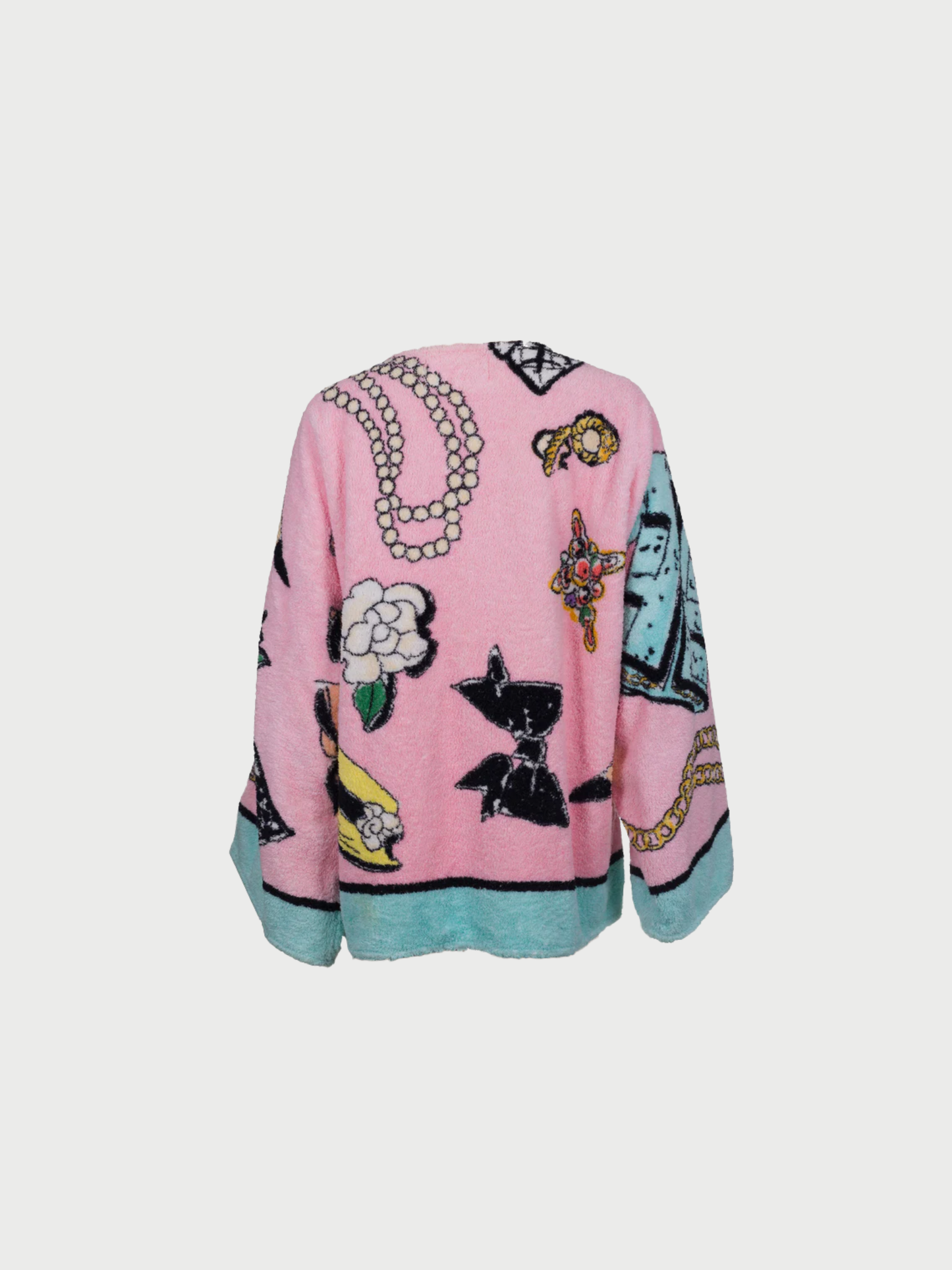 Chanel 1994 Multicolor Cotton Long Robe Jacket