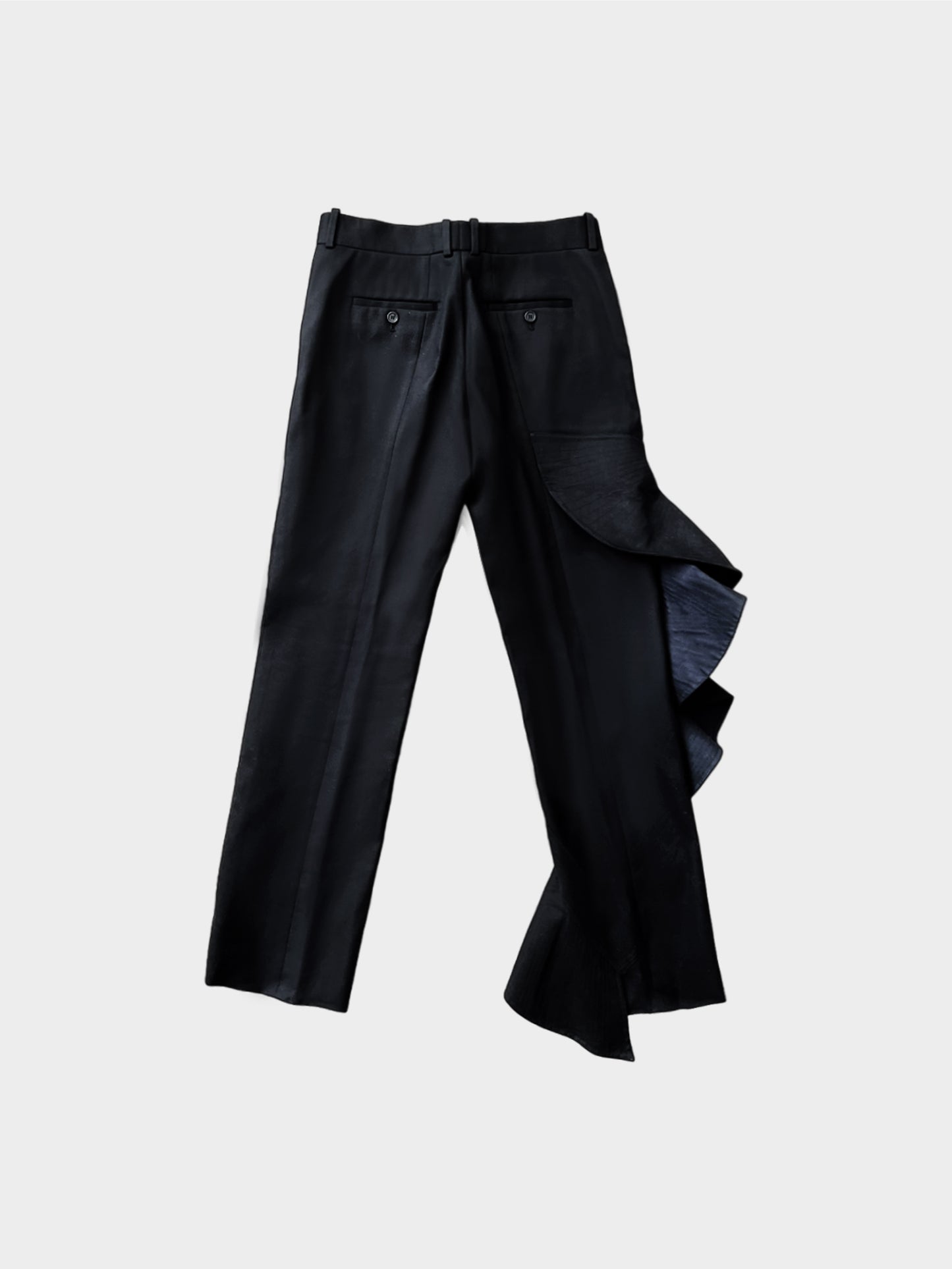 Céline by Phoebe Philo 2010s Ruffle Detail Trousers