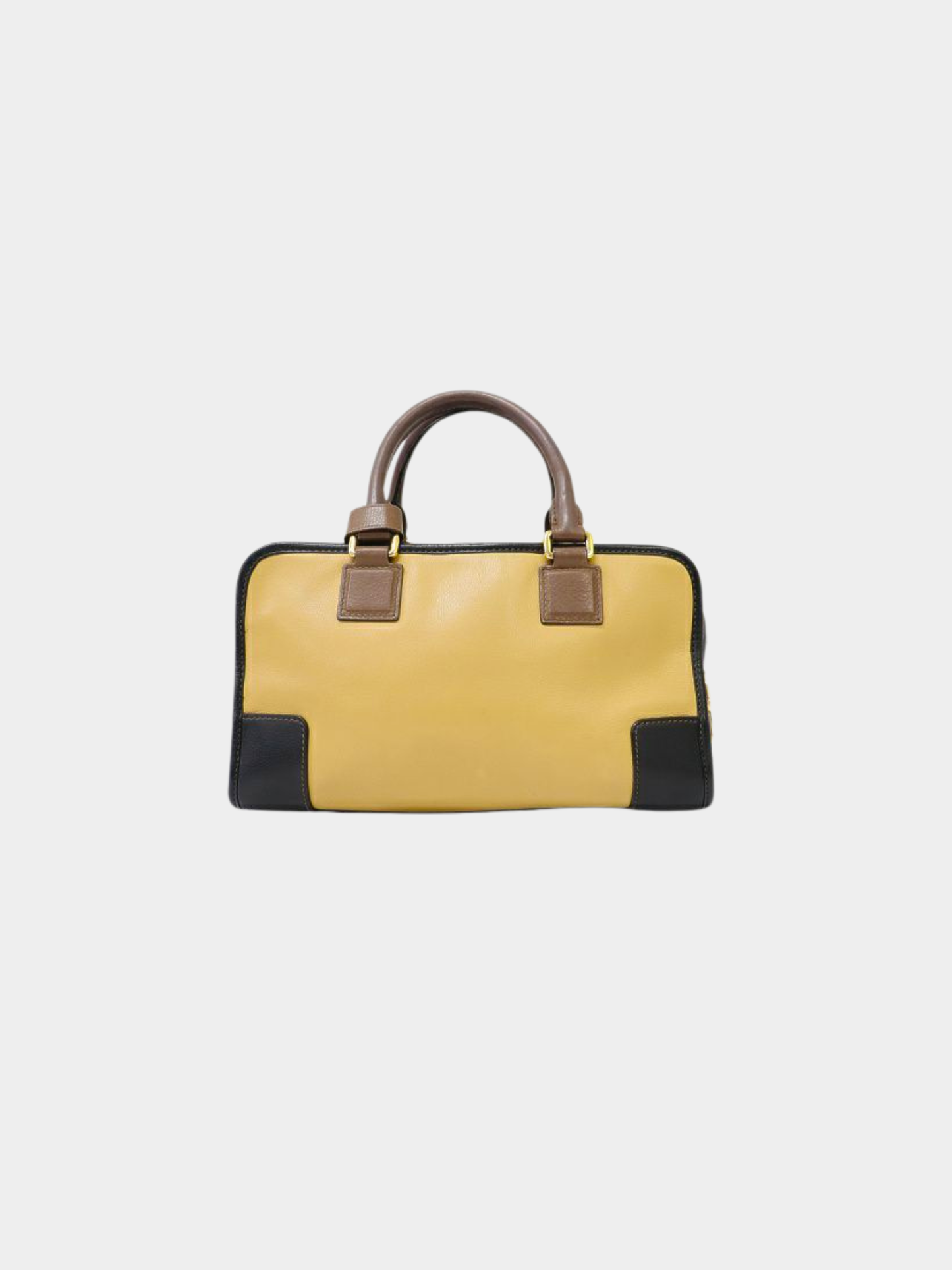 Loewe 2000s Beige Black Leather Amazona 28 Bag