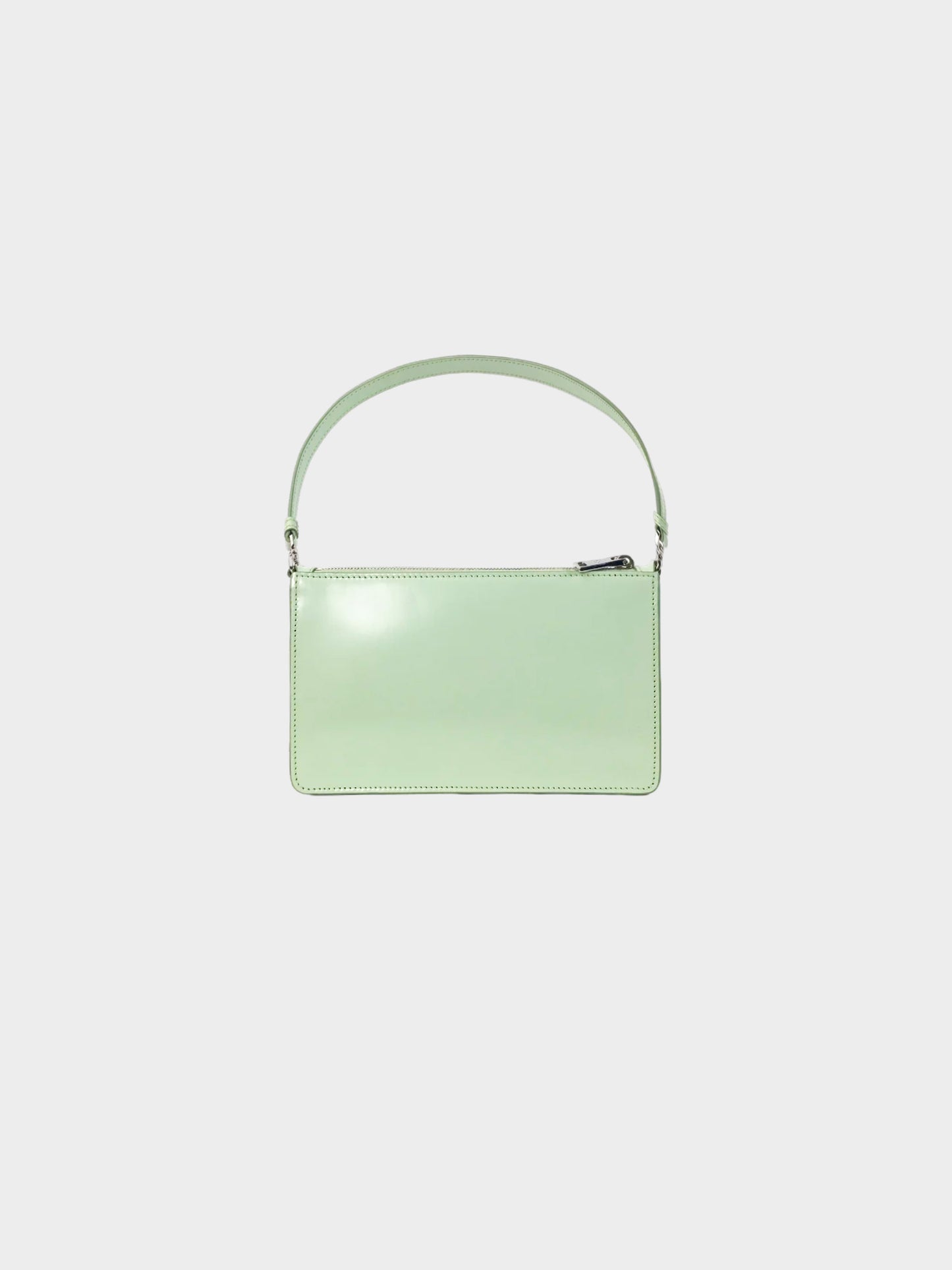 Prada 2019-2023 Green Brushed Leather Shoulder Bag