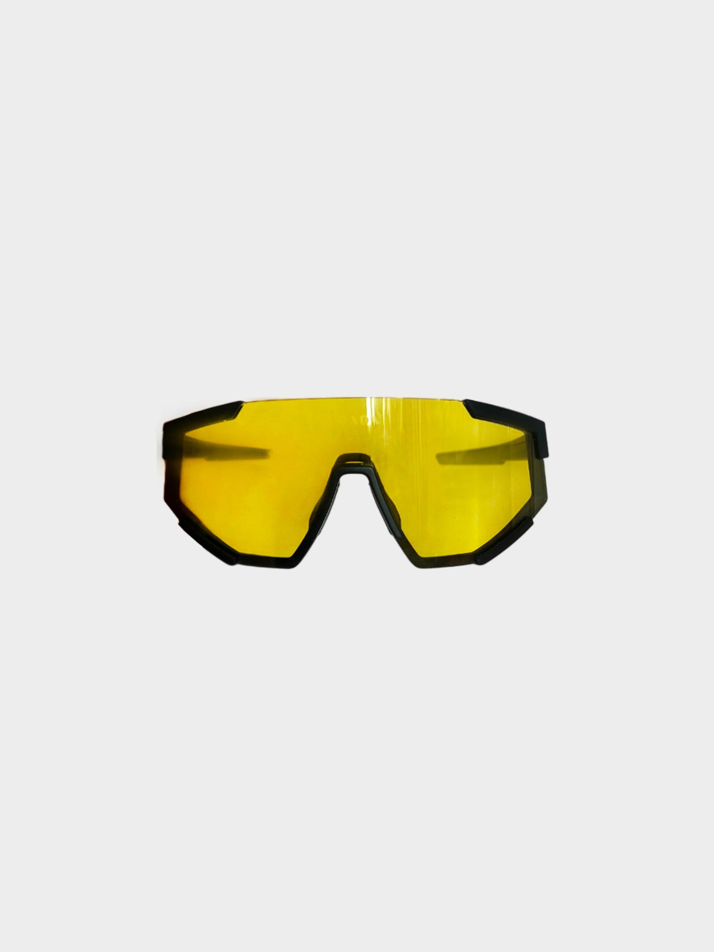 Prada Sports 2020s Black and Yellow Impavid Linea Rossa Sunglasses