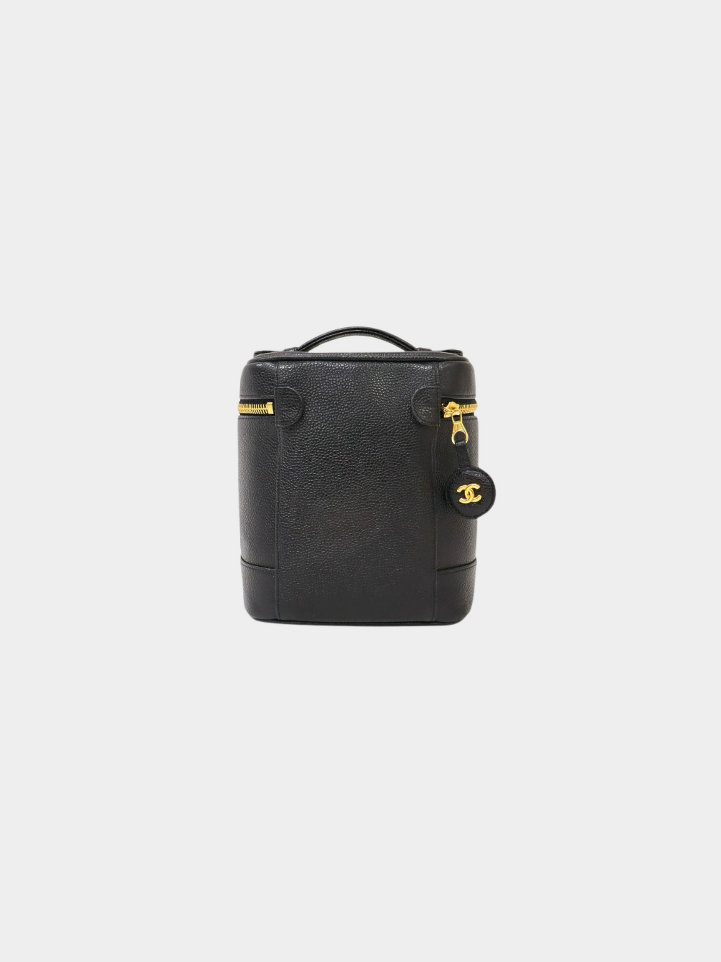 Chanel 1997 Black Caviar Skin Vanity Bag