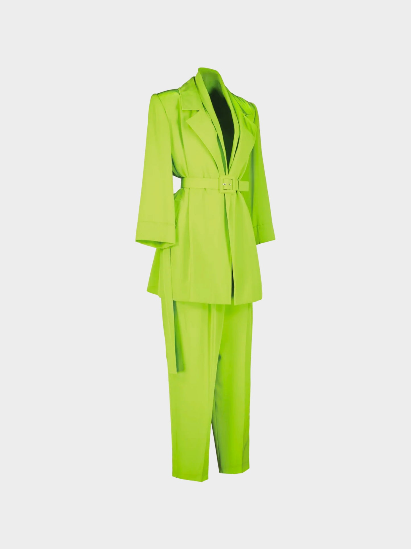 Yves Saint Laurent 1990s Green Blazer and Trouser Set