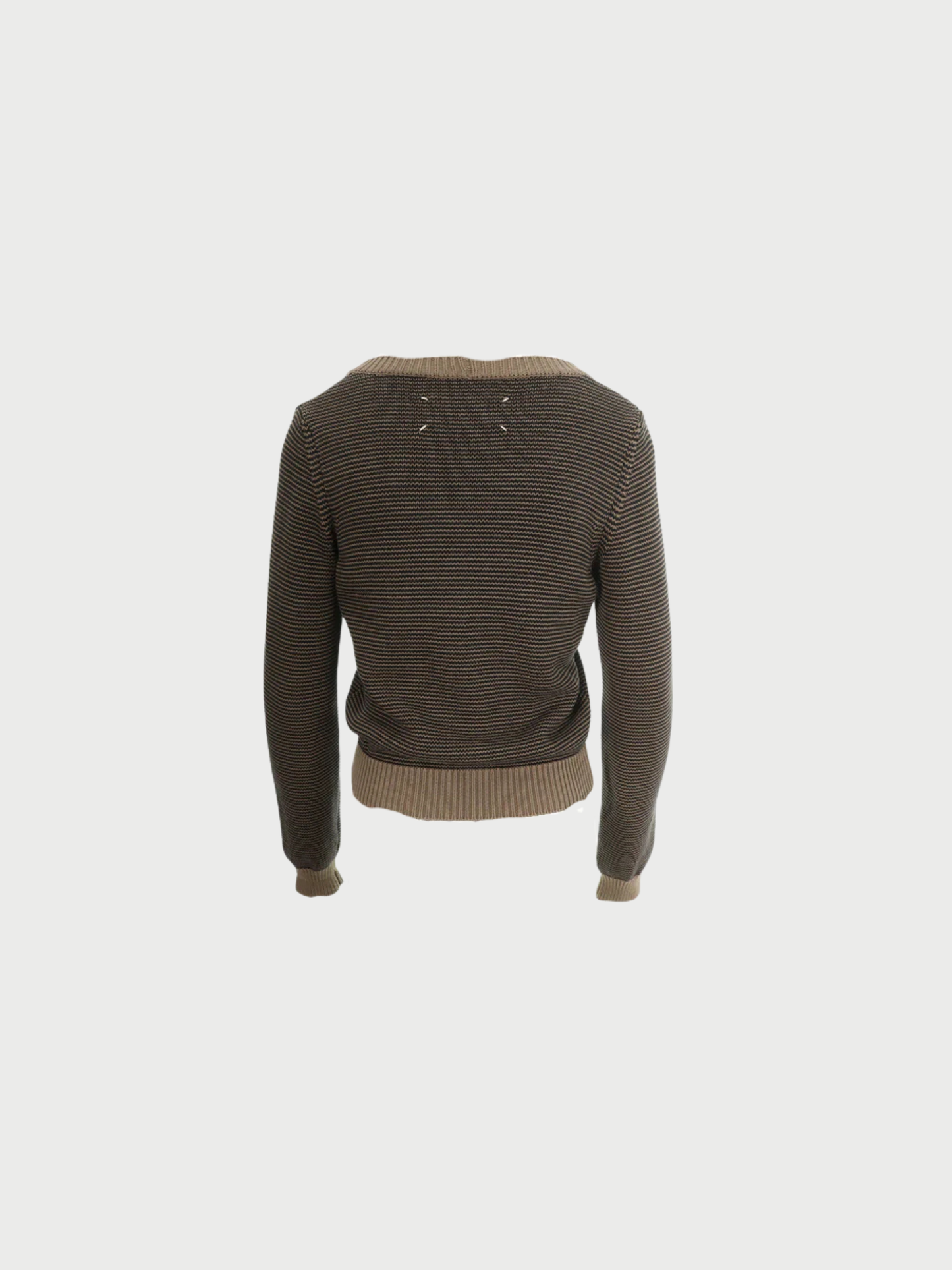 Maison Martin Margiela SS 1999 Gray Beige Cotton Modal Top