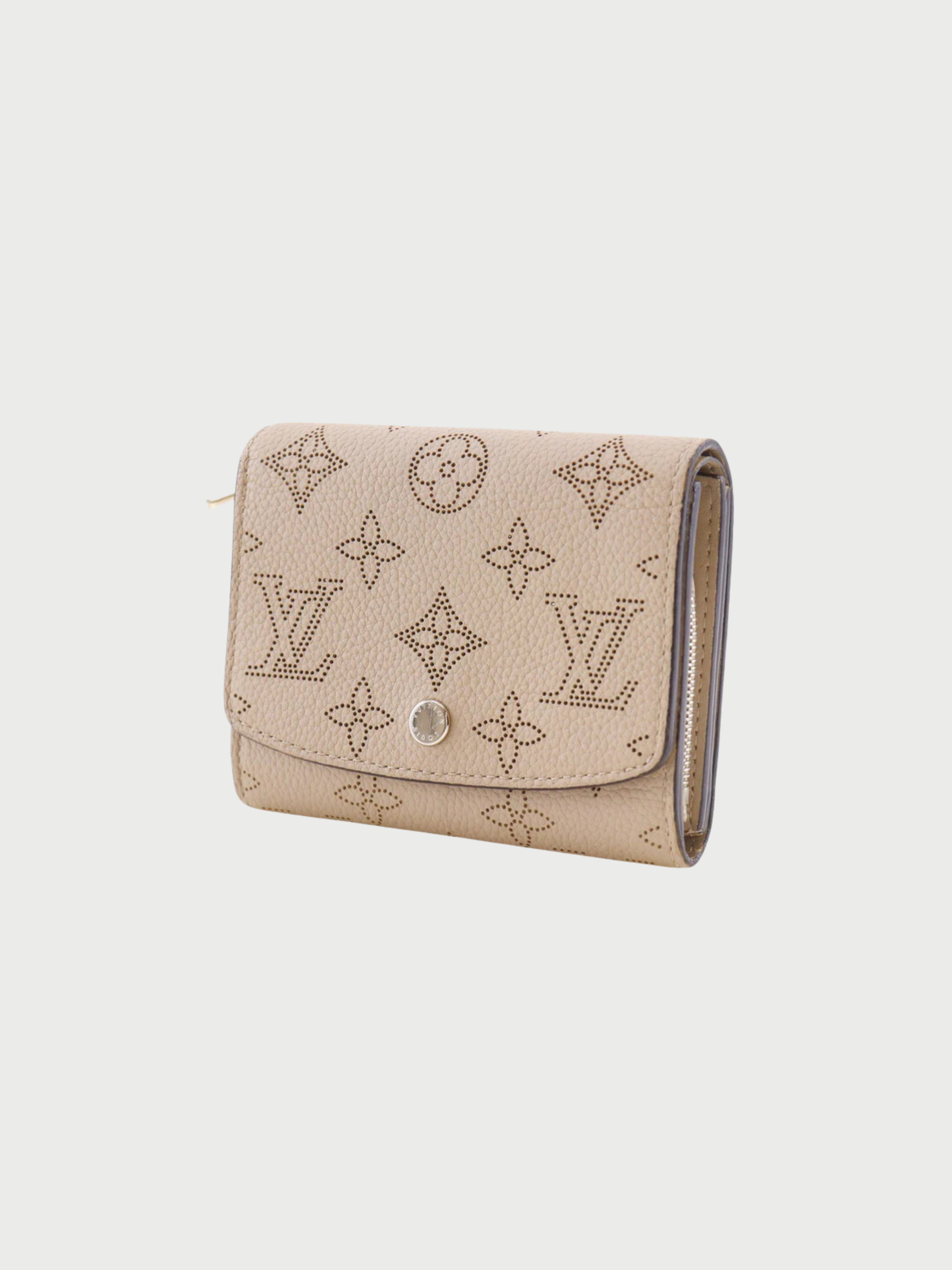 Louis Vuitton 2018 Grey Mahina Leather Iris Compact Wallet