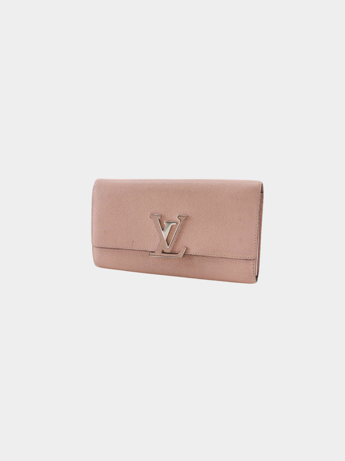 Louis Vuitton 2010s Magnolia Taurillon Clemence Capucines Wallet