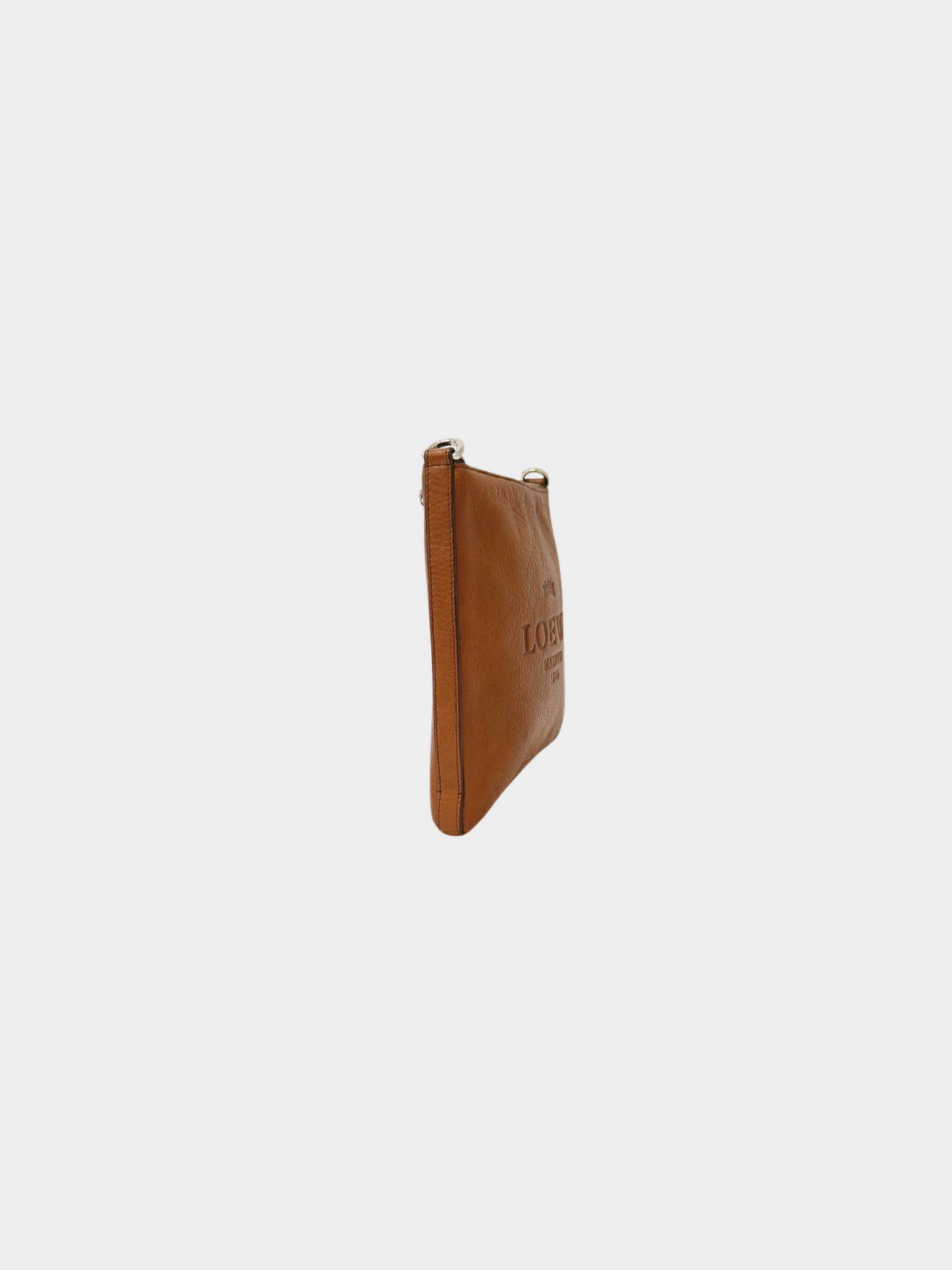 Loewe 2000s Brown Leather Heritage Shoulder Bag