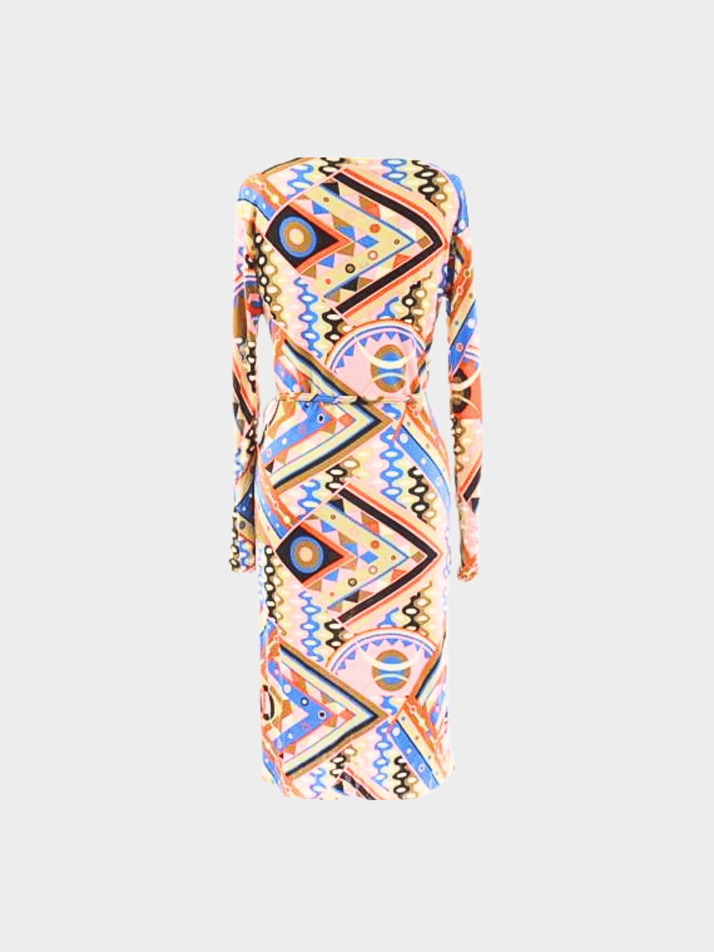 Emilio Pucci 2020 Multicolour Graphic Print Midi Dress