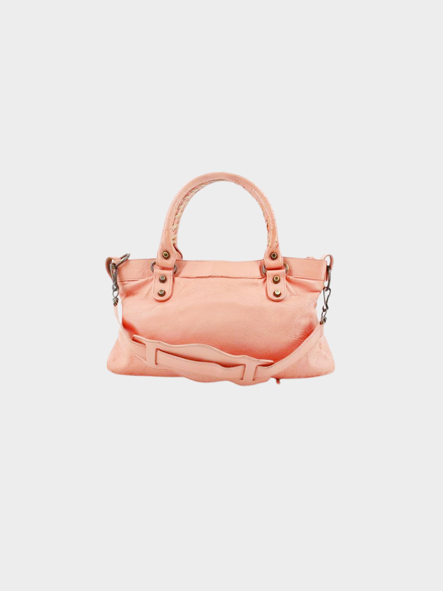 Balenciaga 2000s Pink Leather City Bag