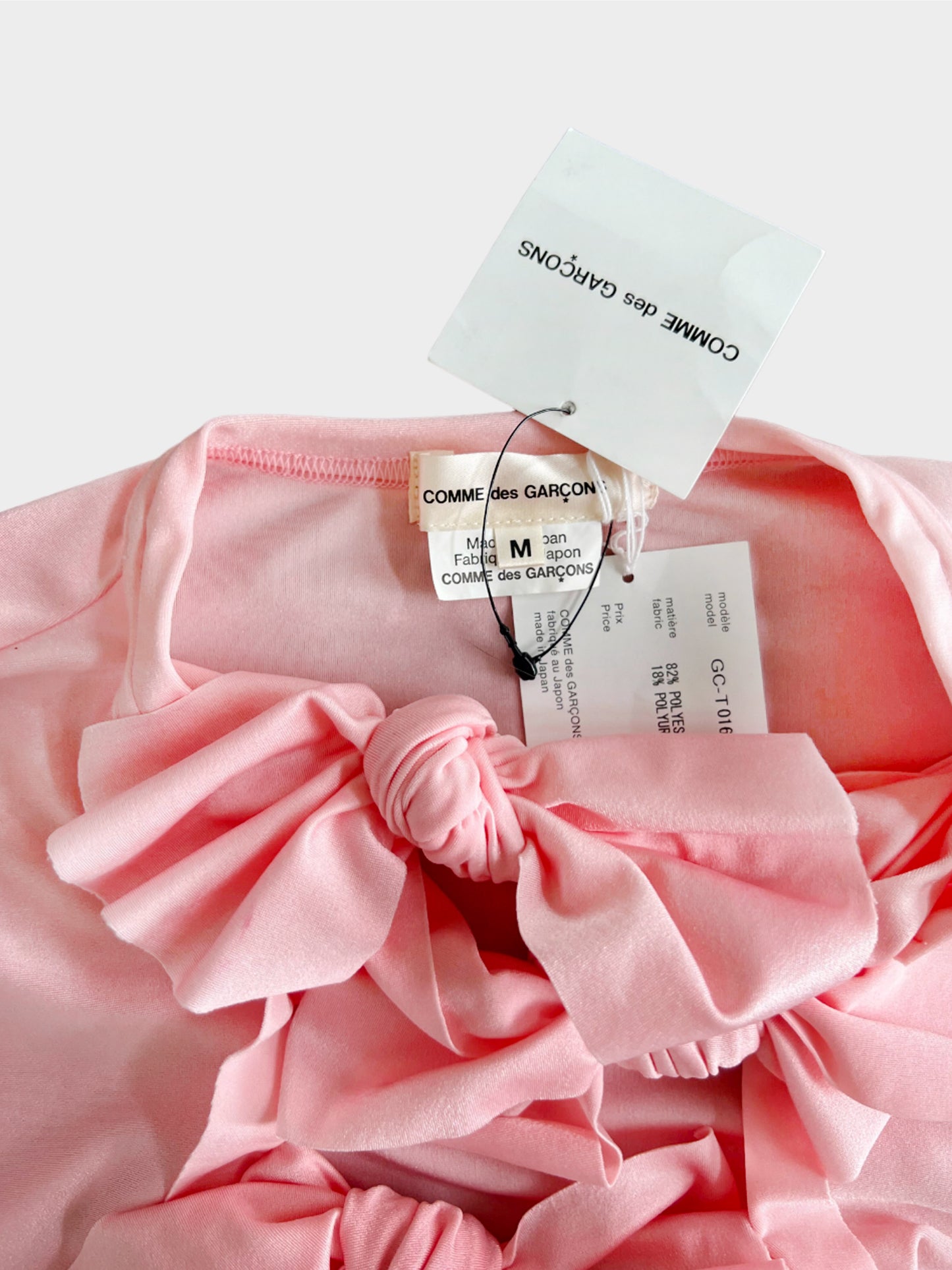 Comme des Garçons 2010s Pink Multiple Bow Tie Long Sleeve