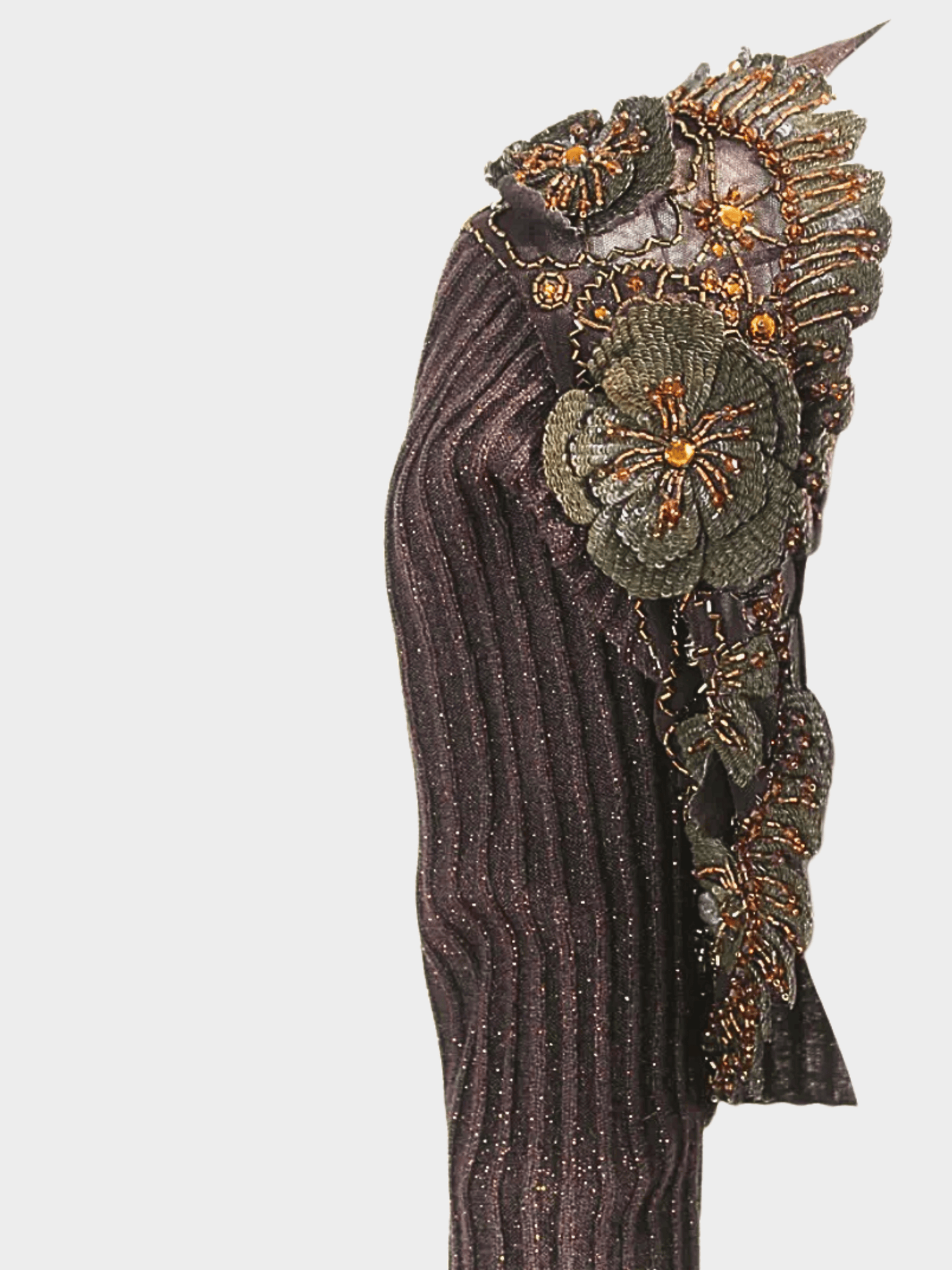 Valentino 2000s Brown Shimmers Bolero Top