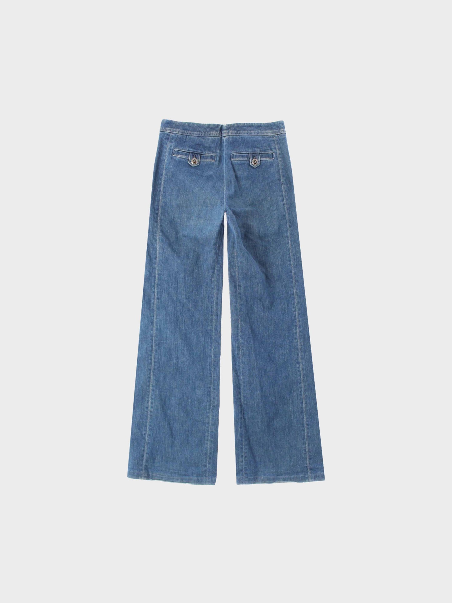 Chanel Cruise 2007 Wide Leg Flared Denim Pants