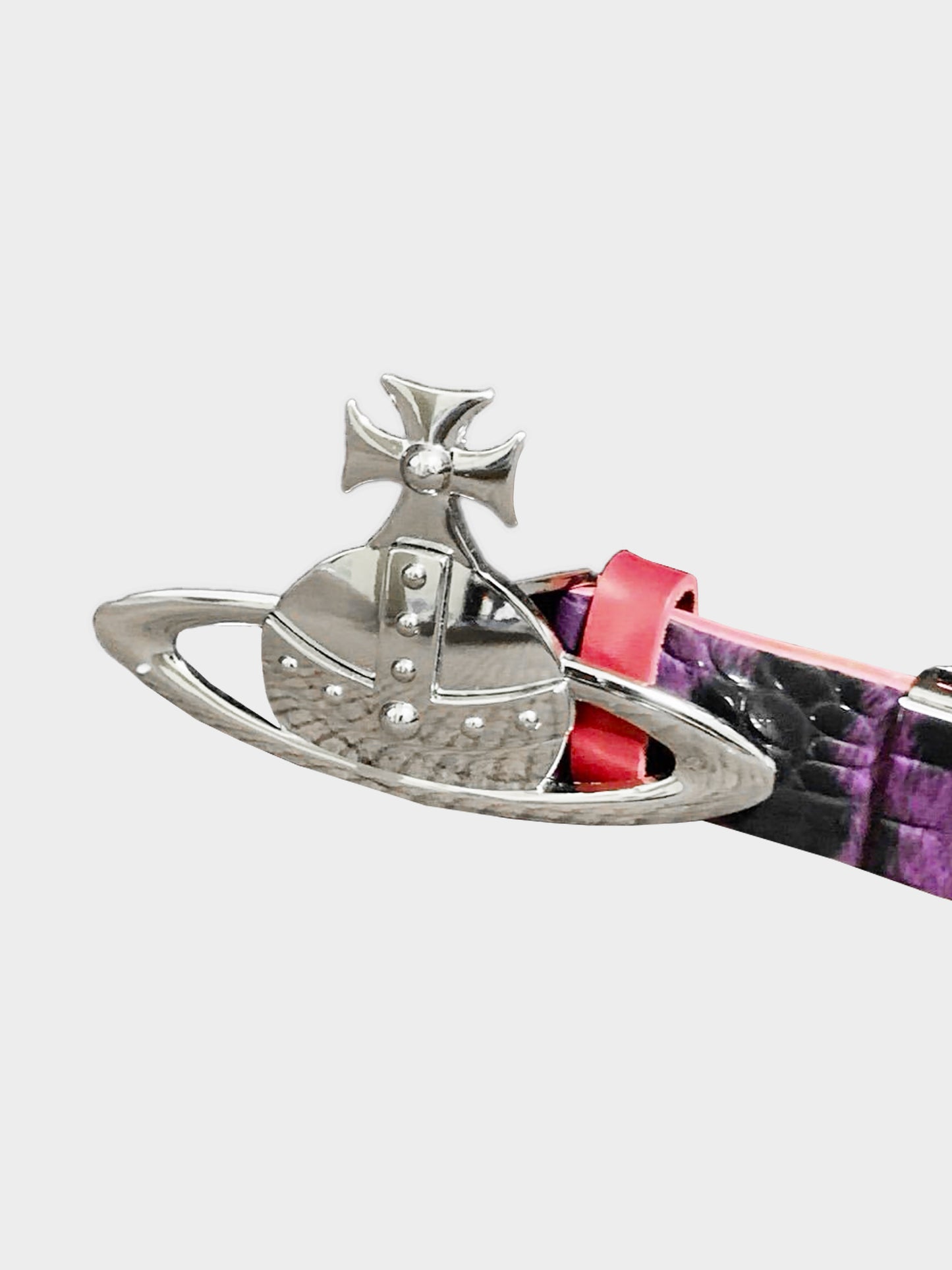 Vivienne Westwood 2000s Pink and Purple Python Leather Belt